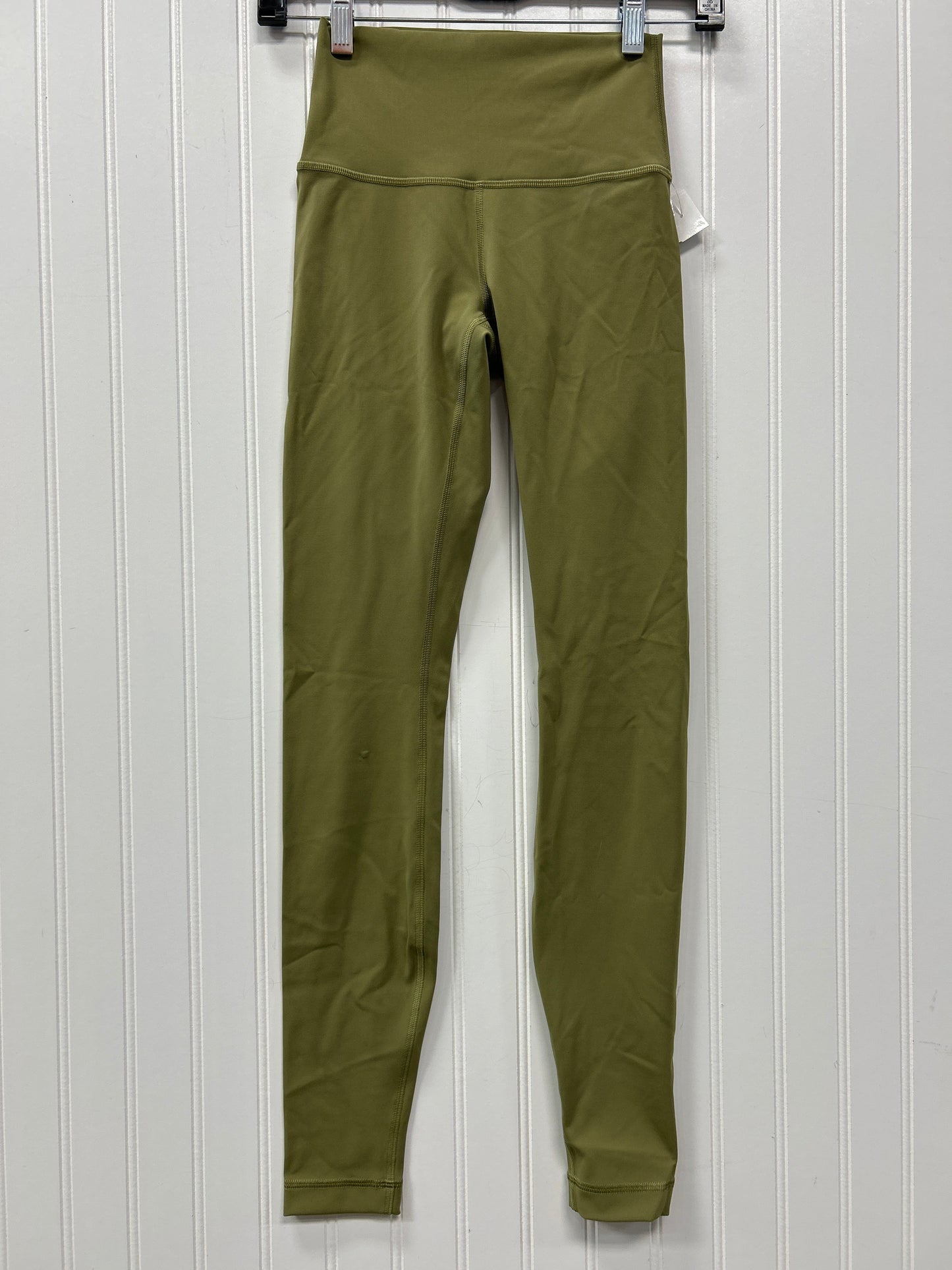 Athletic Leggings By Lululemon In Green, Size:2
