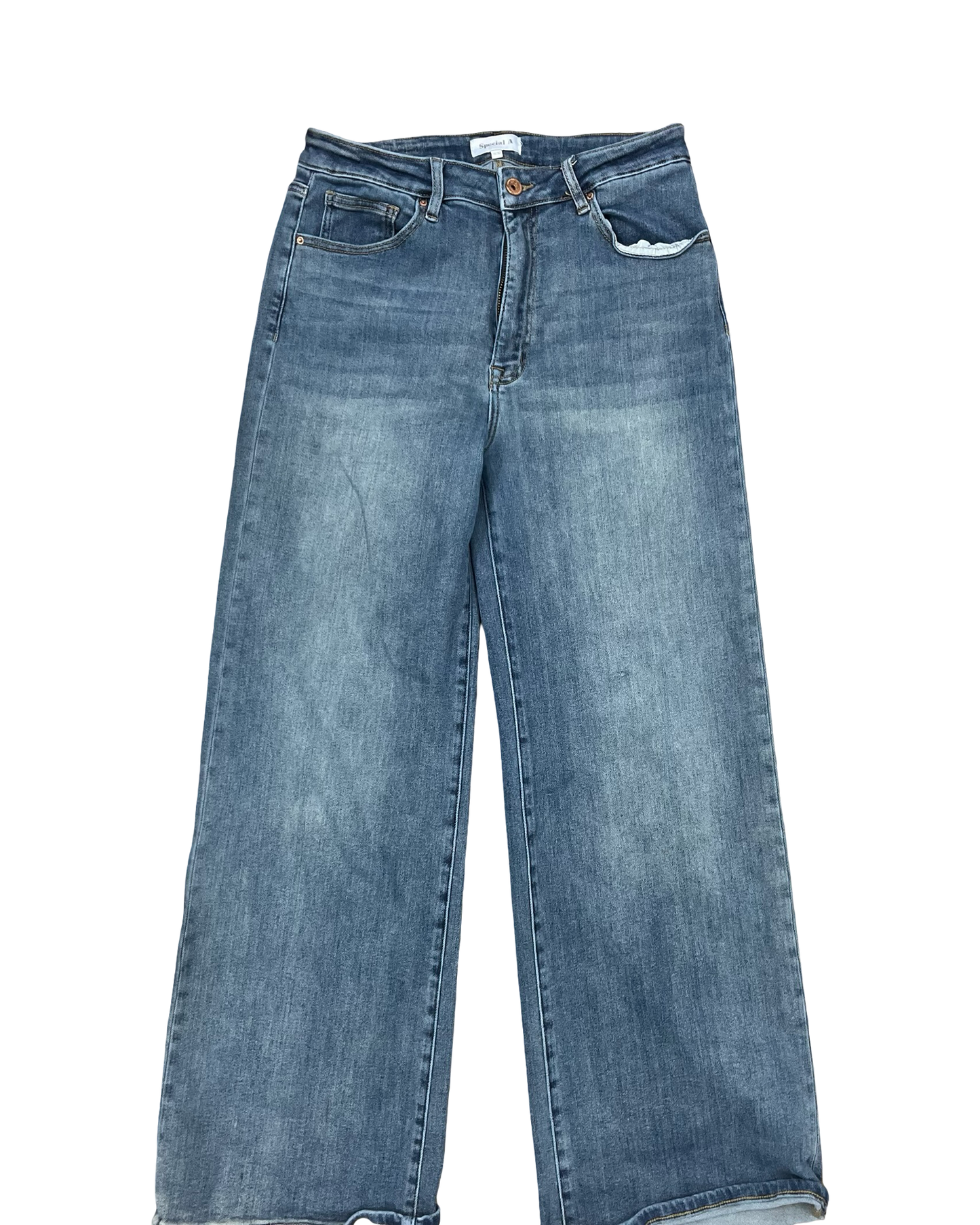 Jeans Wide Leg By Clothes Mentor In Blue, Size:10