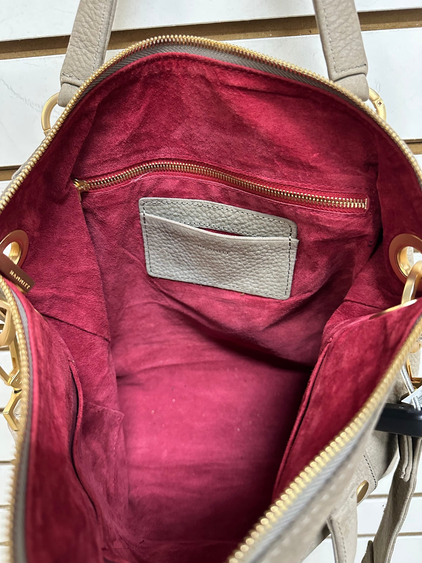 Handbag Leather By Hammitt, Size: Medium