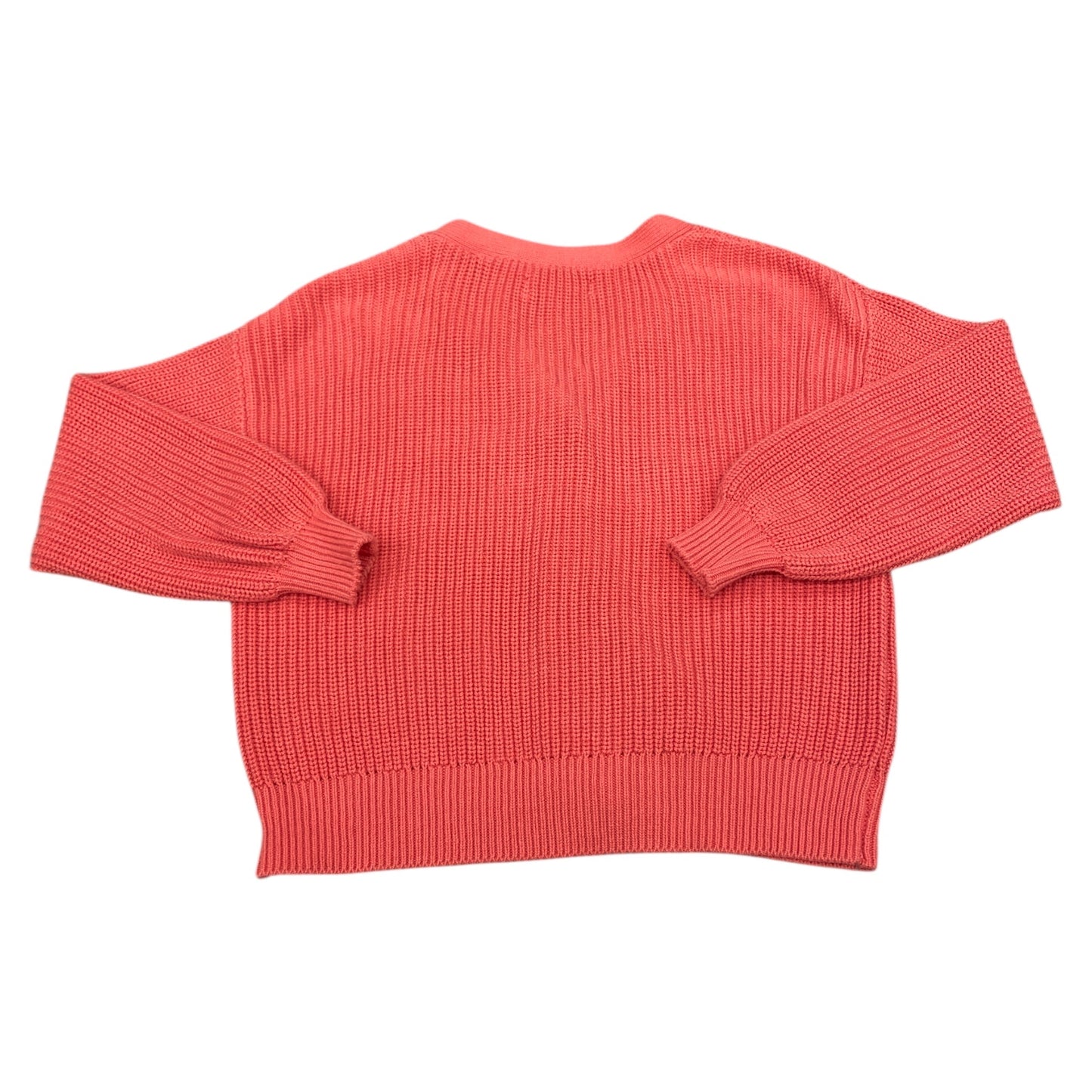 Sweater Cardigan By Loft In Coral, Size:Sp