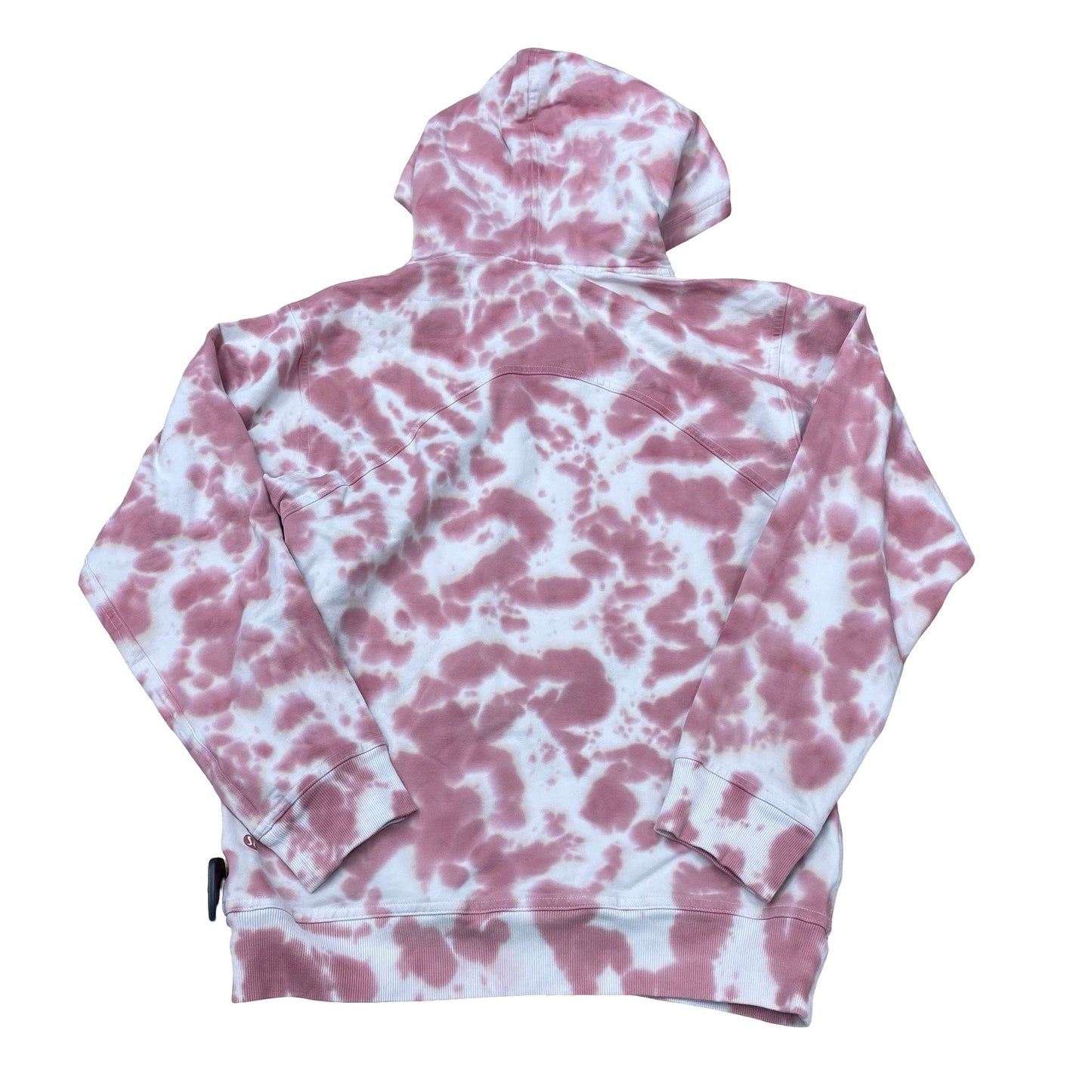 Athletic Sweatshirt Hoodie By Lululemon In Pink & White, Size:4
