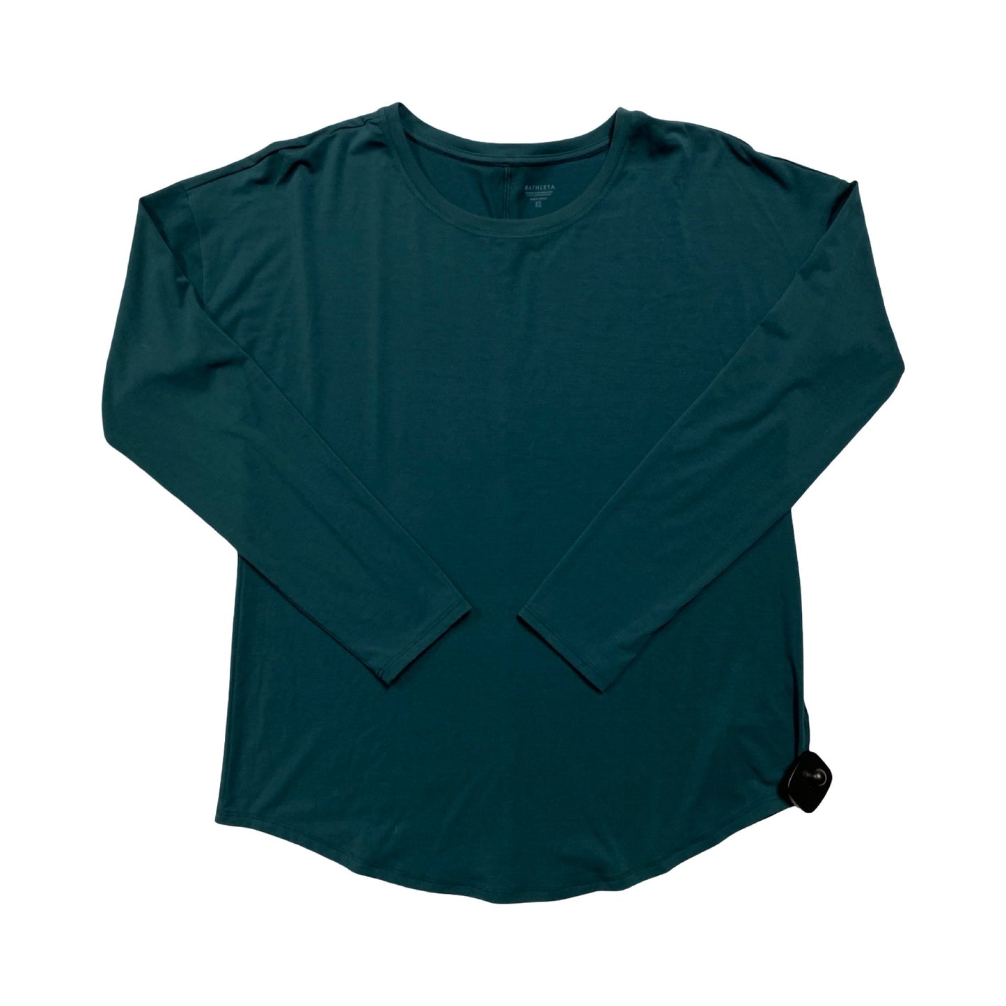 Athletic Top Ls Crewneck By Athleta In Green, Size:S