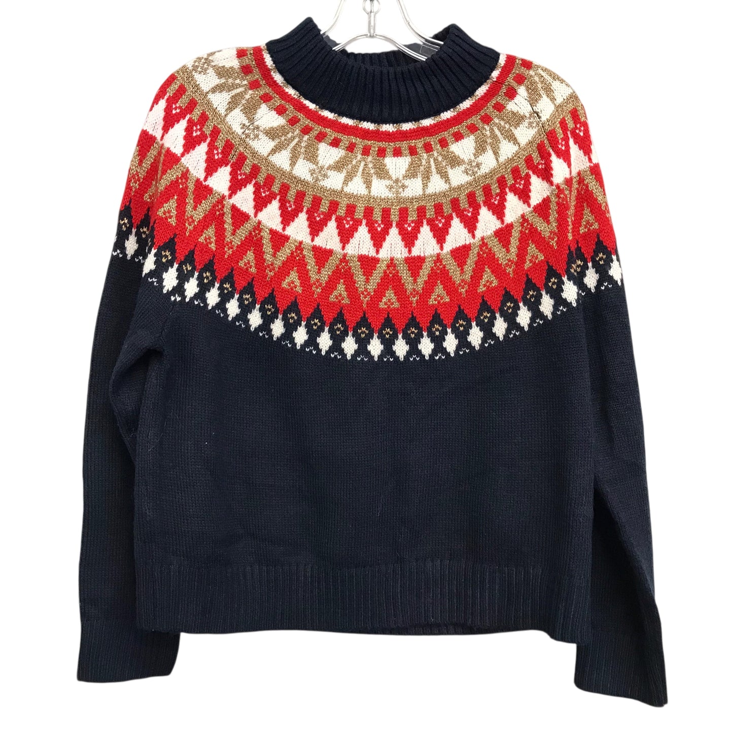Sweater By Tommy Hilfiger In Blue & Red & White, Size:M