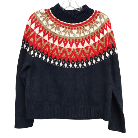 Sweater By Tommy Hilfiger In Blue & Red & White, Size:M