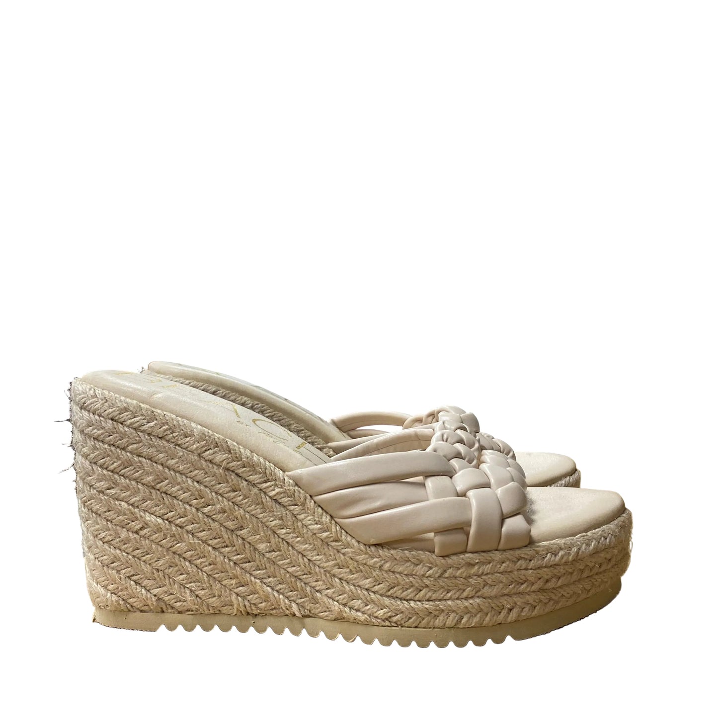 Sandals Heels Wedge By Matisse In Cream, Size:10