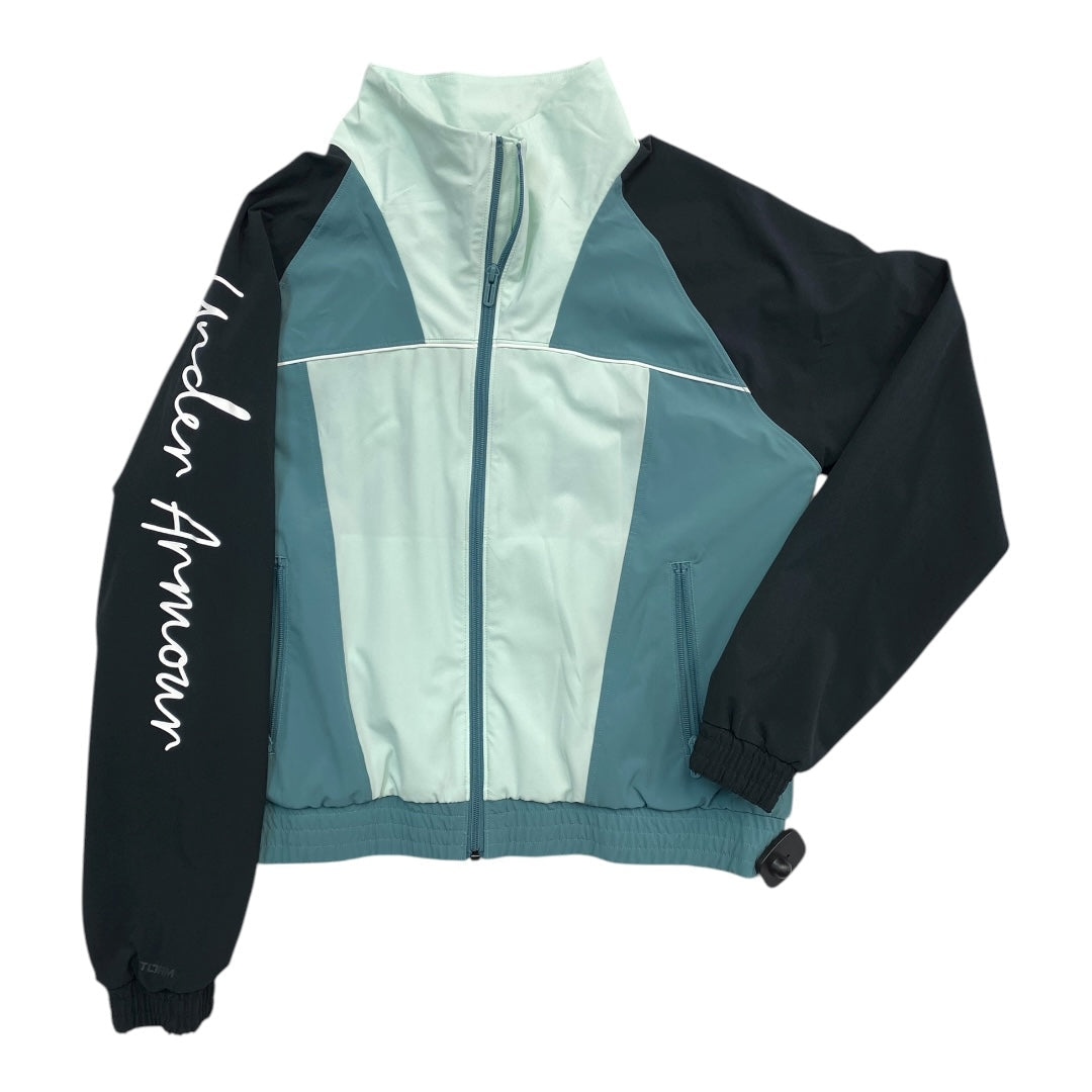 Athletic Jacket By Under Armour In Blue, Size:M