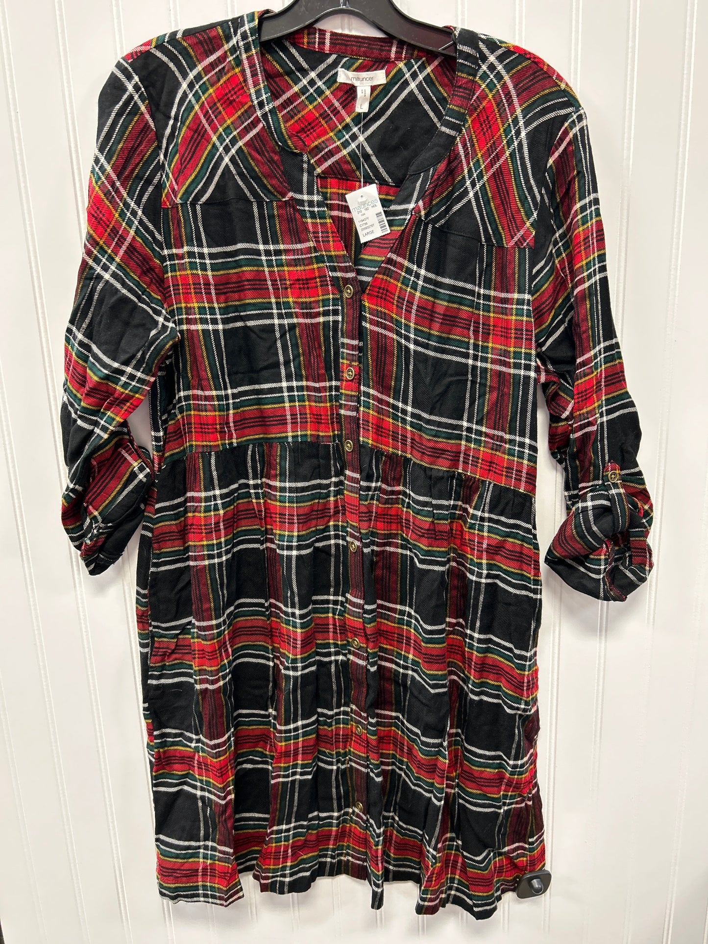 Dress Casual Midi By Maurices In Red, Size:L