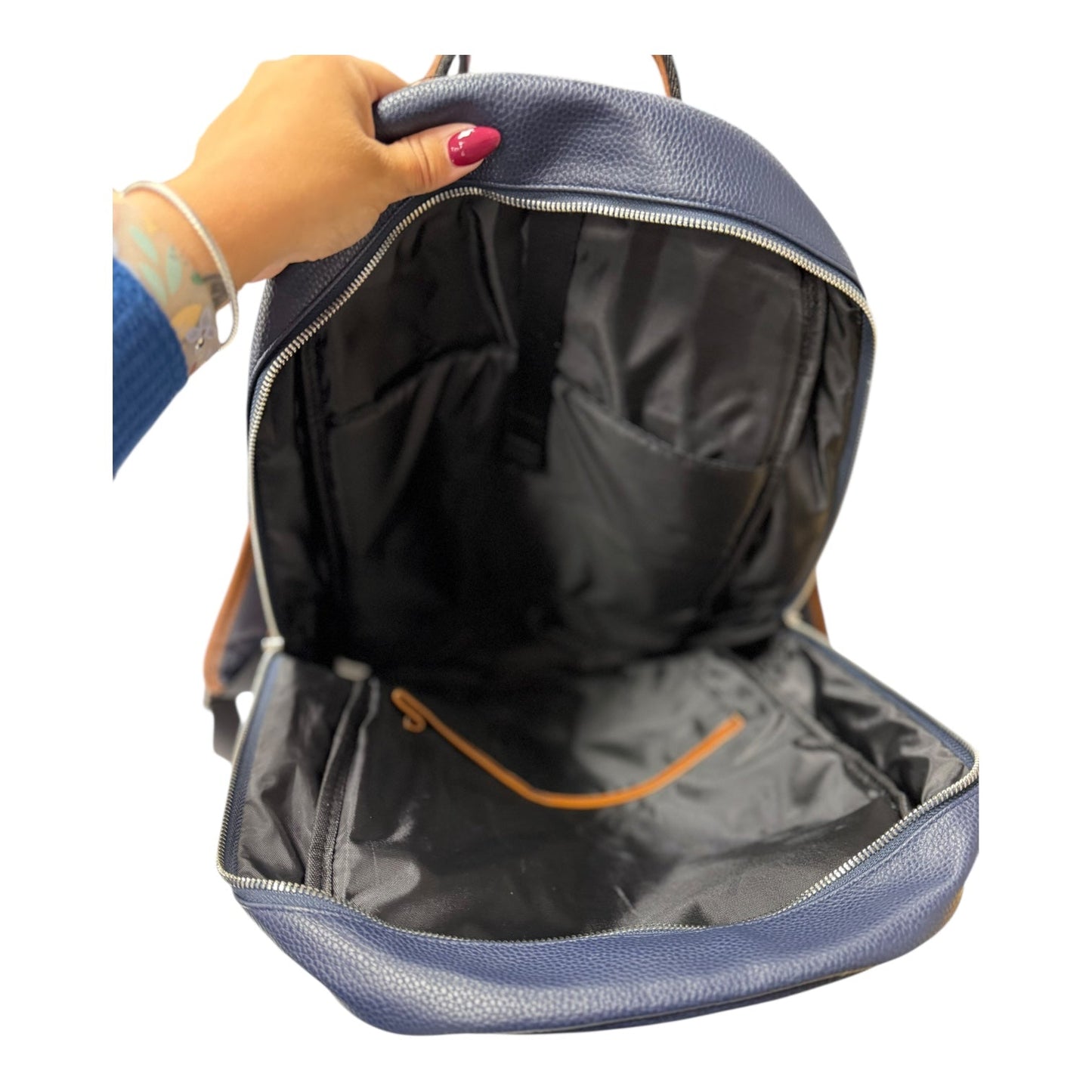 Backpack By broule In Blue & Brown, Size:Large