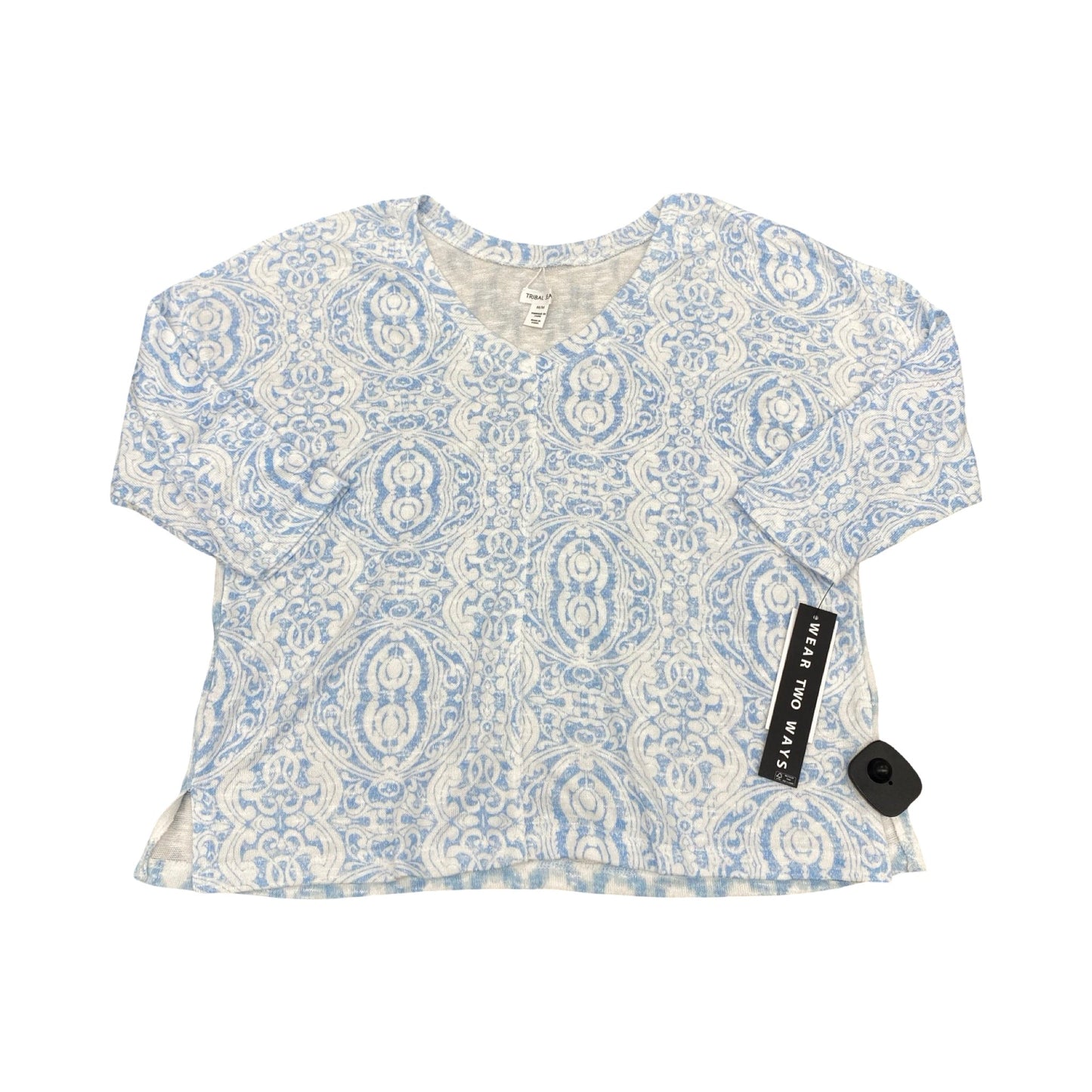 Top Ls By Tribal In Blue & White, Size:M