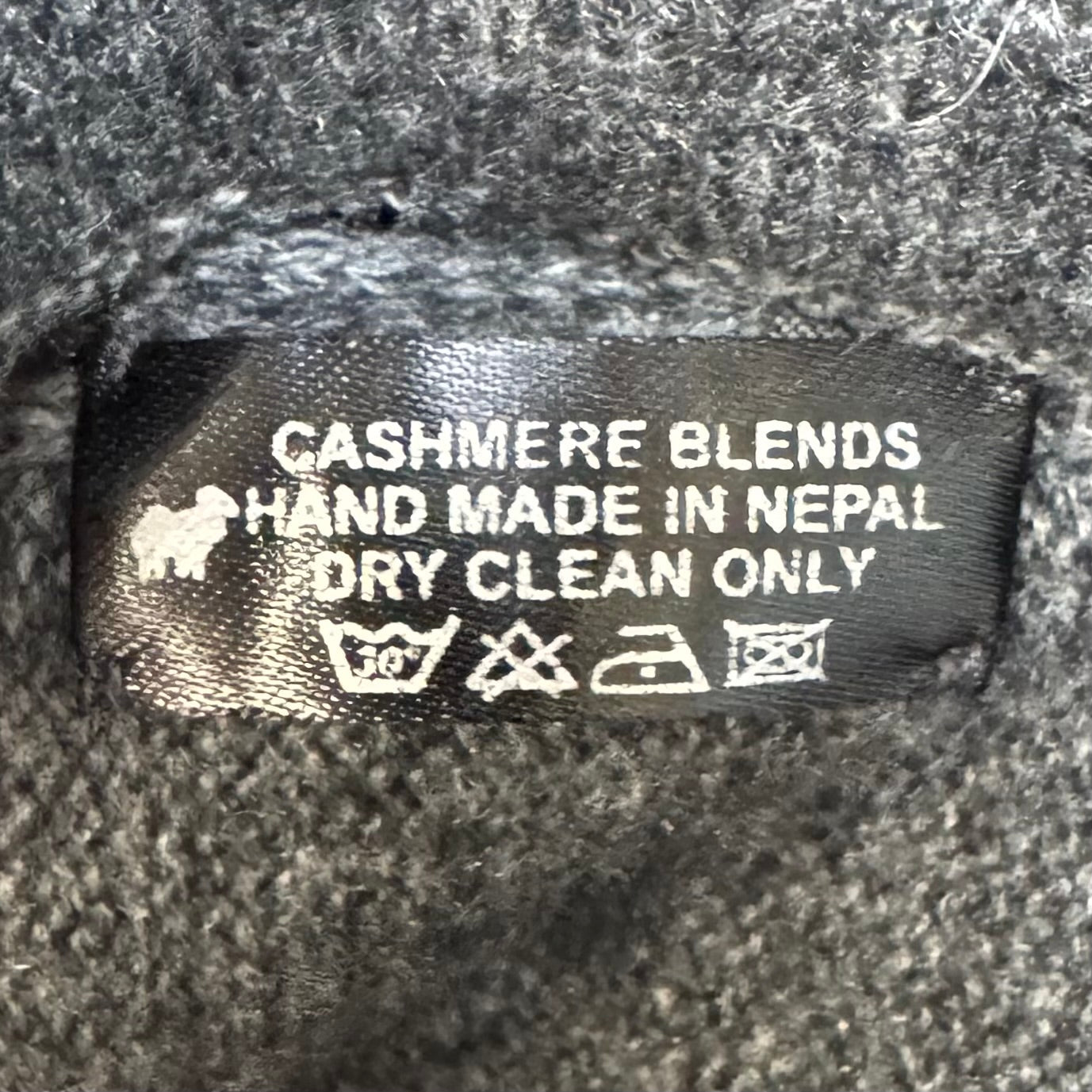 Cashmere Blend Poncho In Grey, Size: Osfm