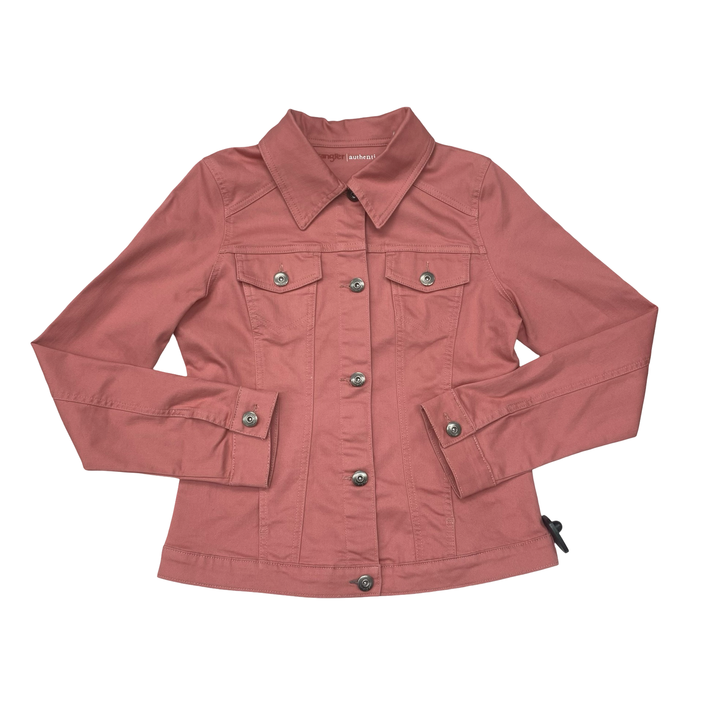 Jacket Denim By Wrangler In Pink Denim, Size:M