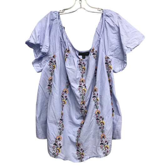 Top Ss By Lane Bryant In Blue, Size:3X