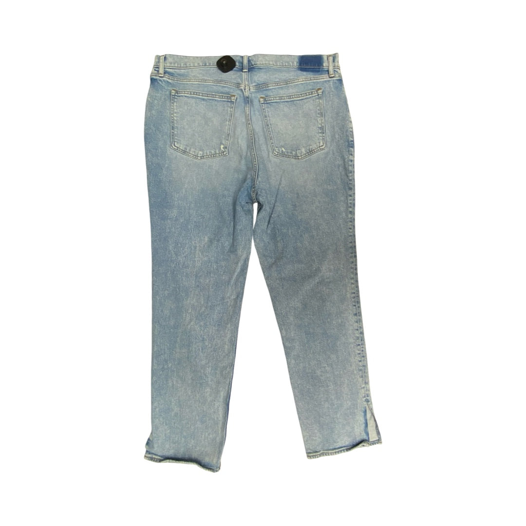 Jeans Straight By Abercrombie And Fitch In Blue Denim, Size:18