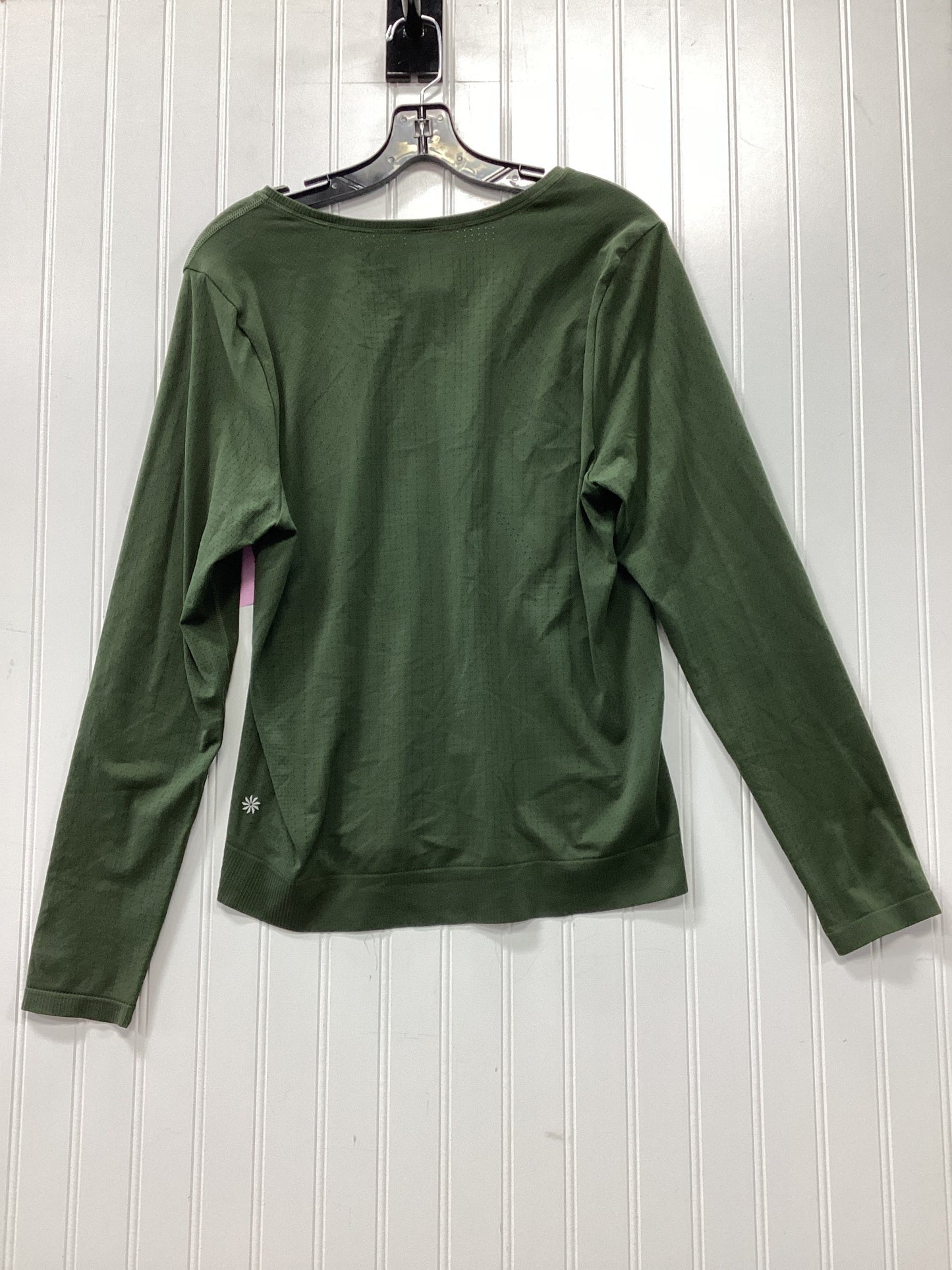 Athletic Top Ls Crewneck By Athleta In Green, Size:L