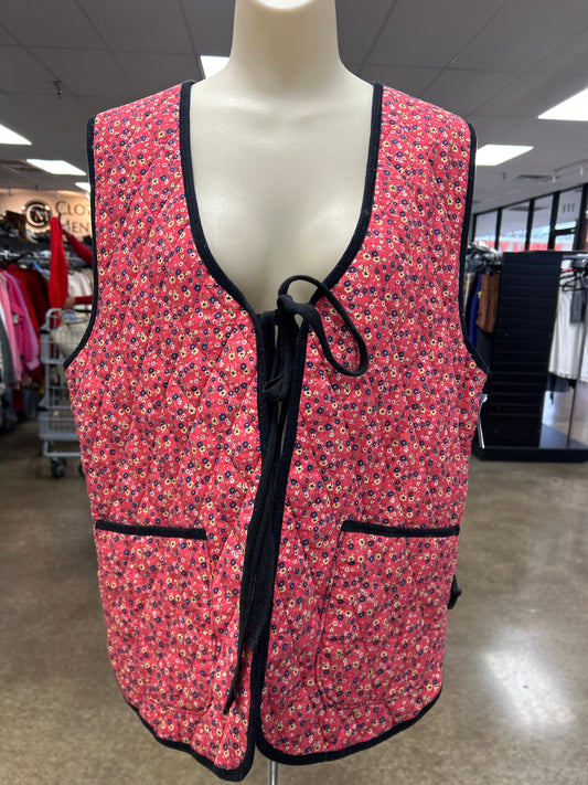 Vest Puffer & Quilted By Free People In Floral Print, Size:L