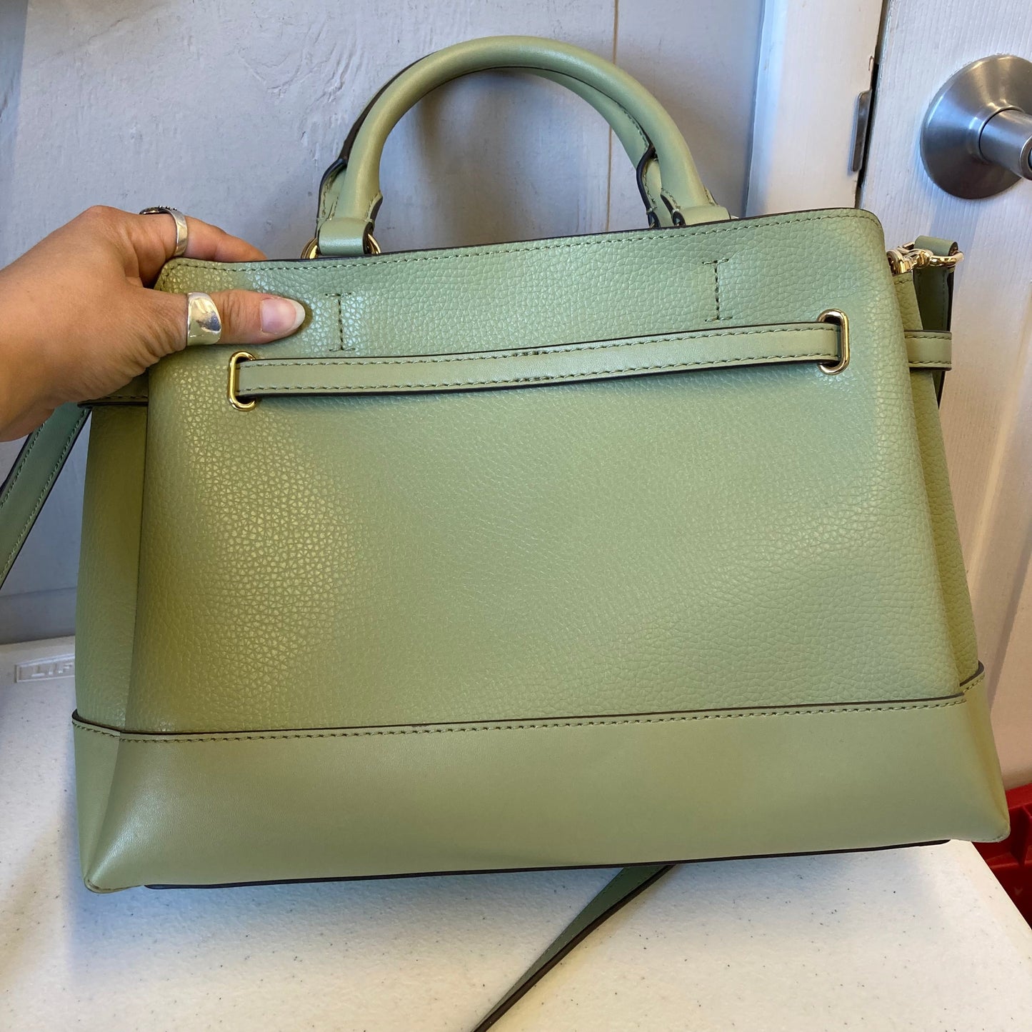 Crossbody Designer By Michael Kors In Green, Size:Medium