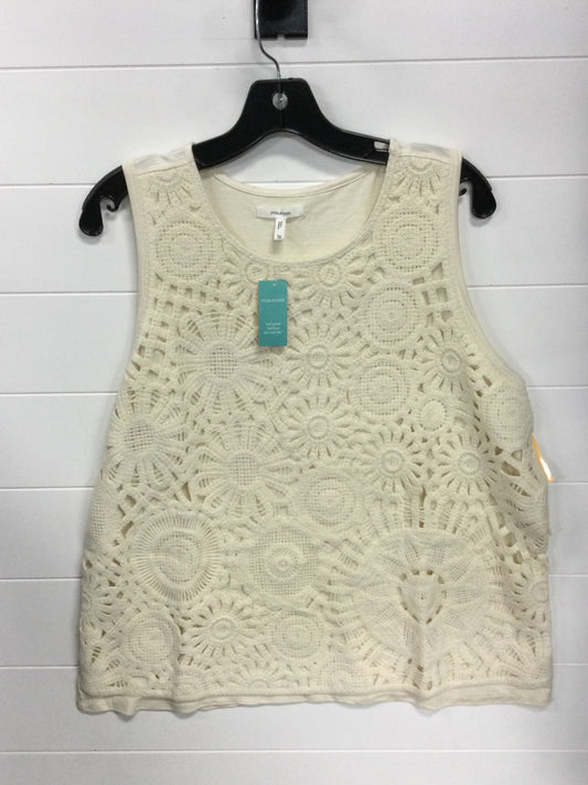 Top Sleeveless By Maurices In Cream, Size:1X