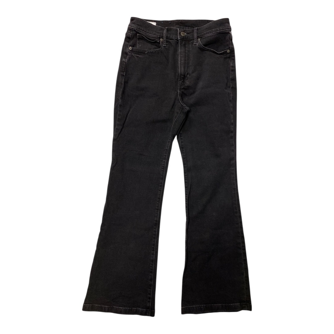 Jeans Wide Leg By Gap In Black Denim, Size:6