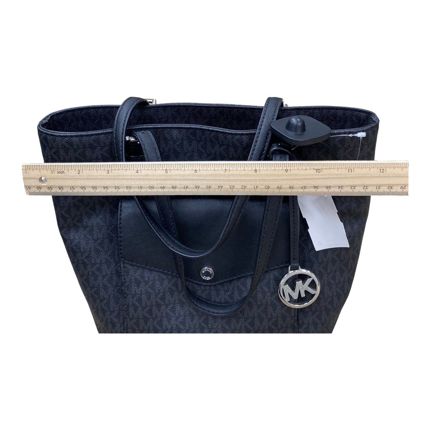 Handbag Designer By Michael Kors In Black & Grey, Size:Small