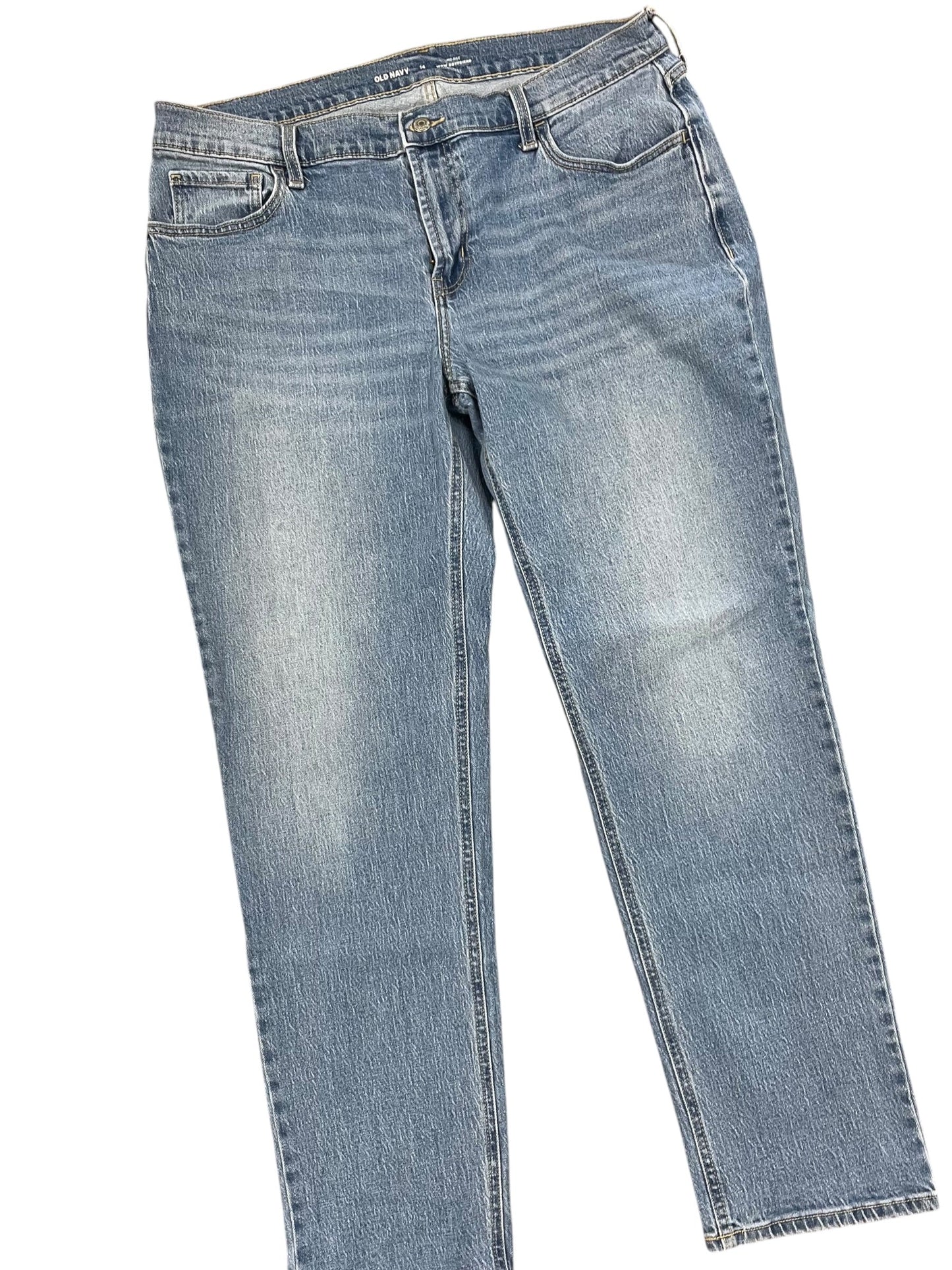 Jeans Boyfriend By Old Navy In Blue Denim, Size:14