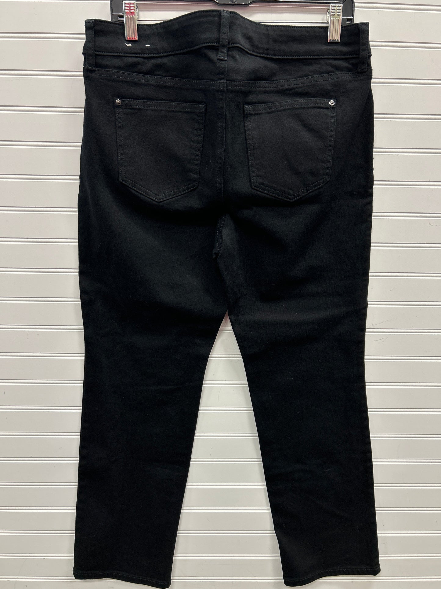 Jeans Skinny By Chicos In Black Denim, Size:10P