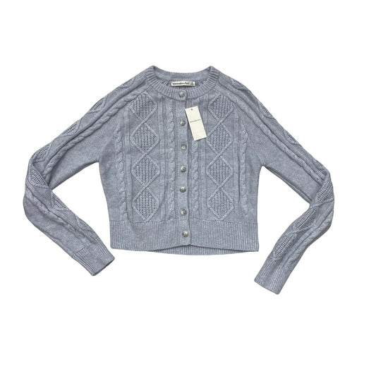 Sweater Cardigan By Abercrombie And Fitch In Blue, Size:Xs
