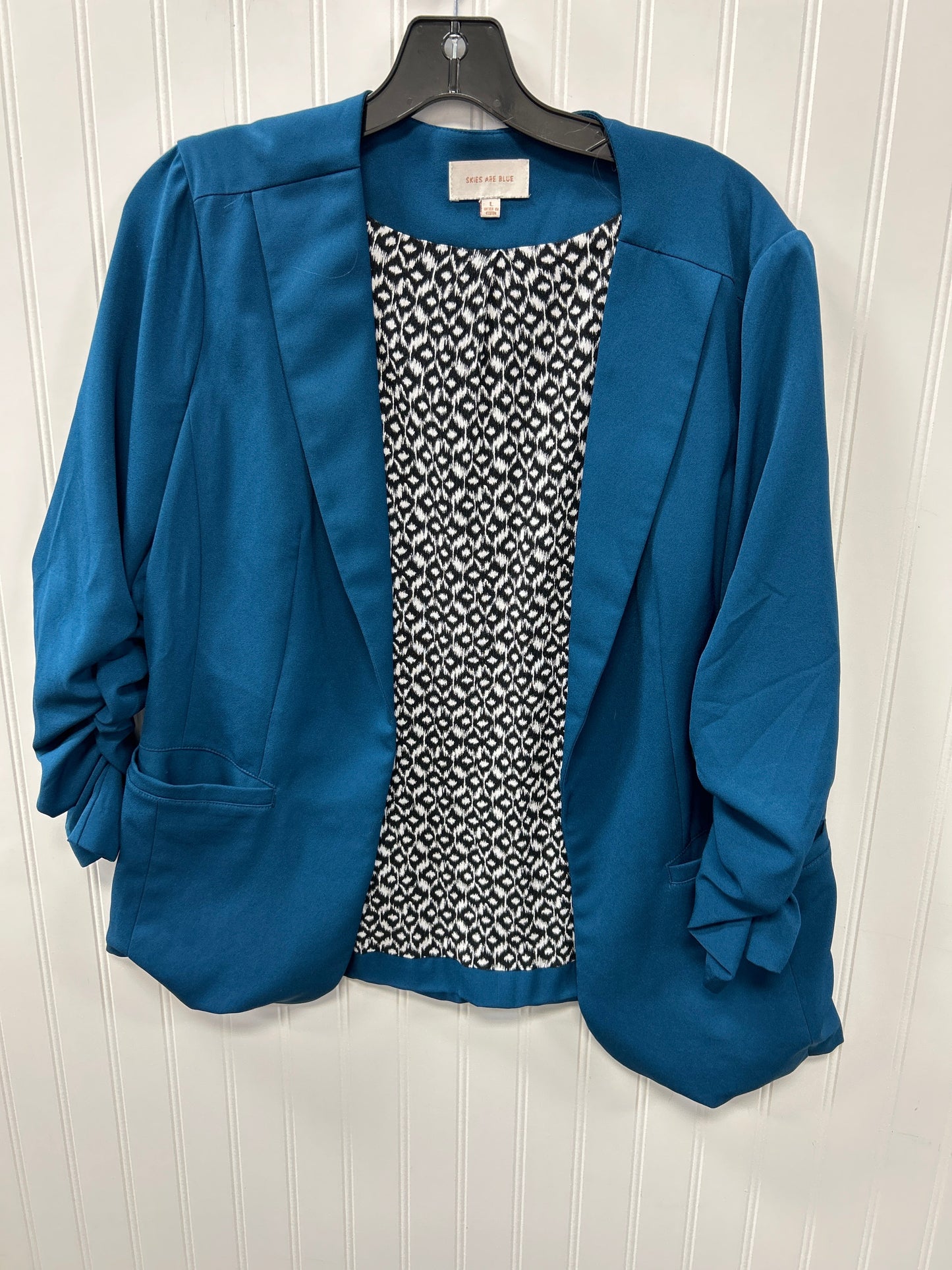 Blazer By Skies Are Blue In Blue, Size:L