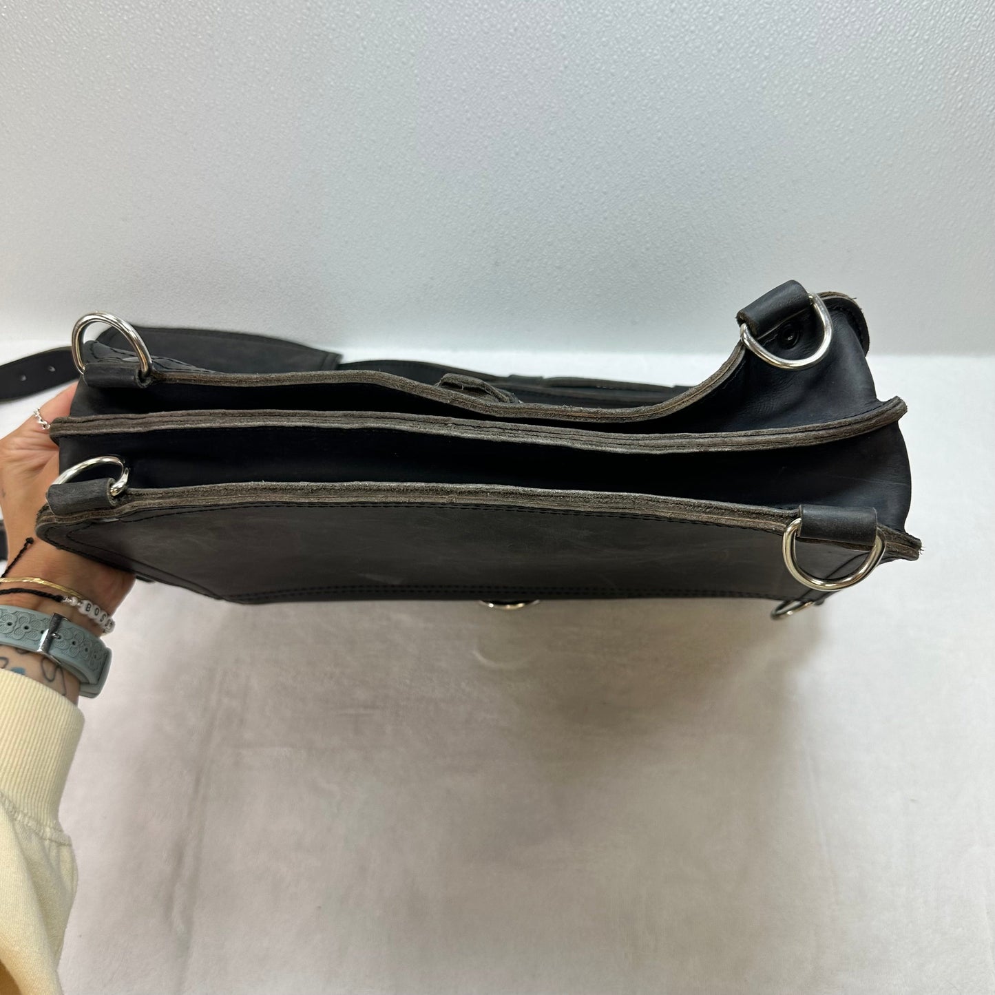 Laptop Bag Leather By SADDLEBACK, Size: Medium