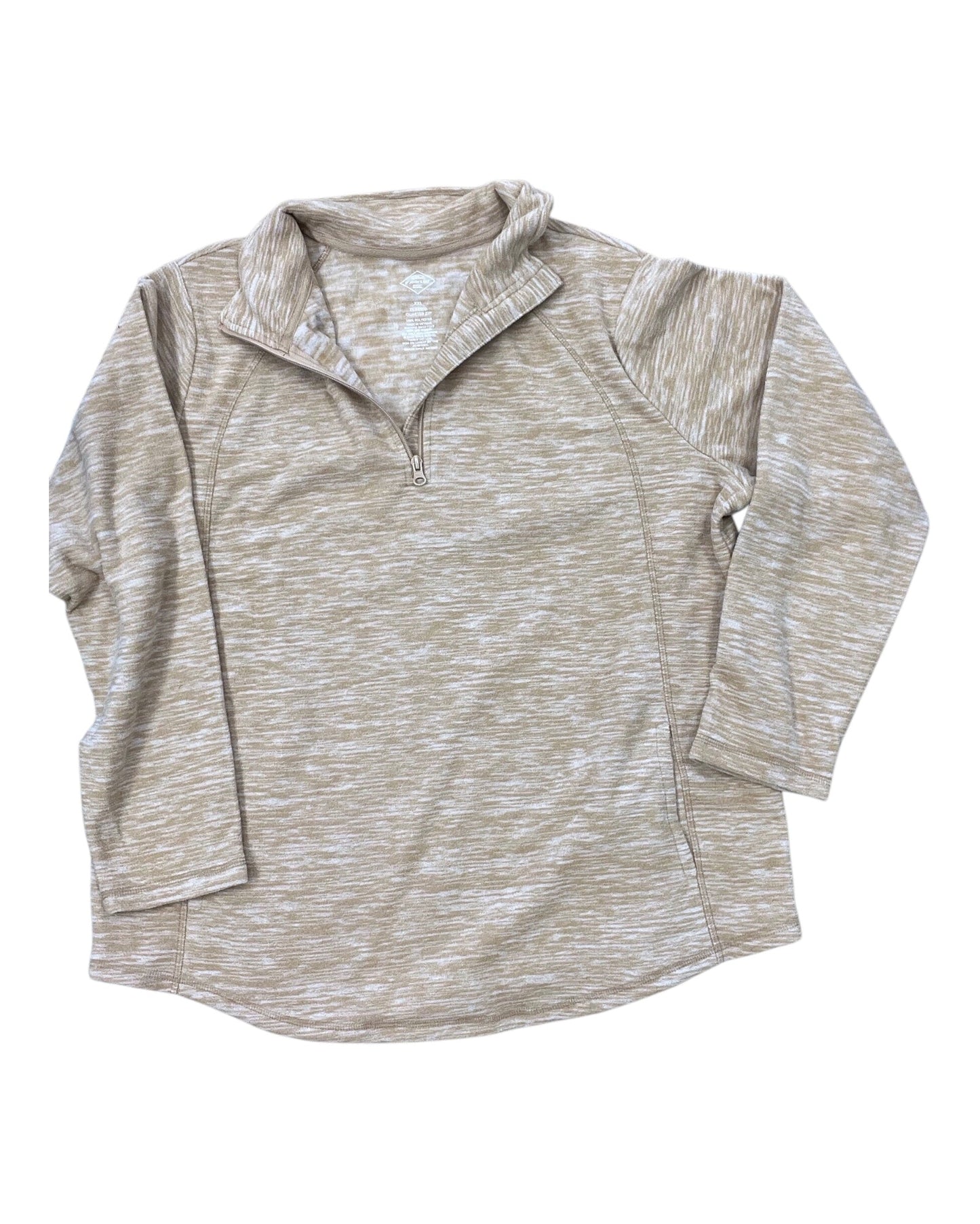 Sweatshirt Collar By St Johns Bay In Tan, Size:1X
