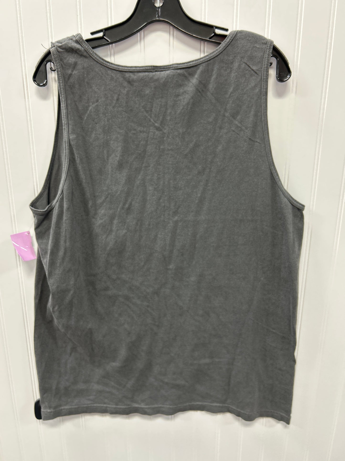 Top Sleeveless By Comfort Colors In Grey, Size:L