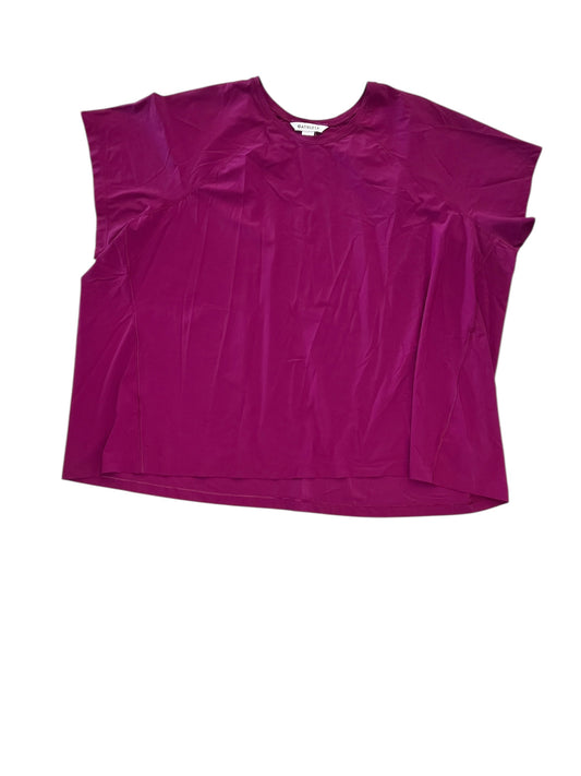 Athletic Top Ss By Athleta In Purple, Size:3X