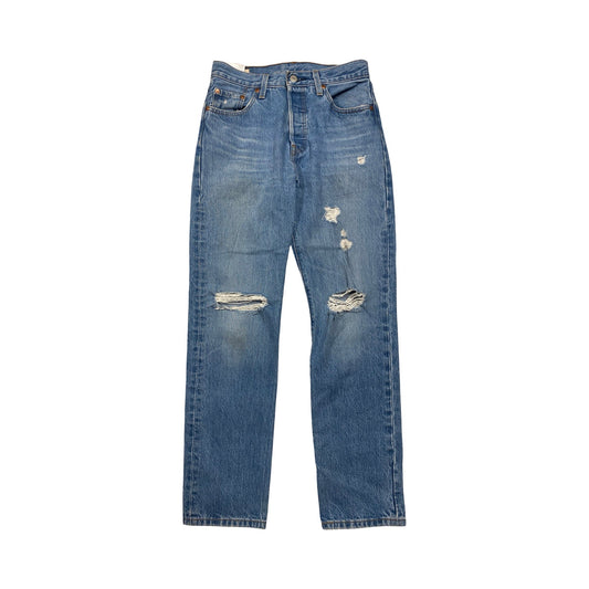 Jeans Straight By Levis In Blue Denim, Size:0