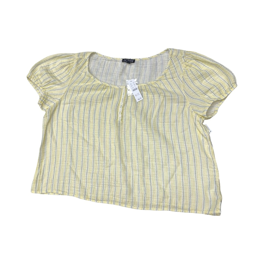 Top Ss By J. Crew In Yellow, Size:L