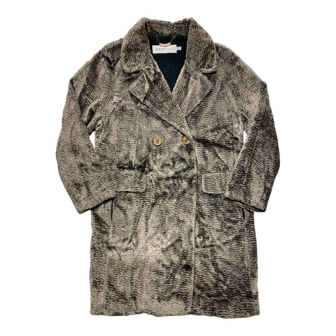 Coat Designer By See By Chloe In Grey, Size:6