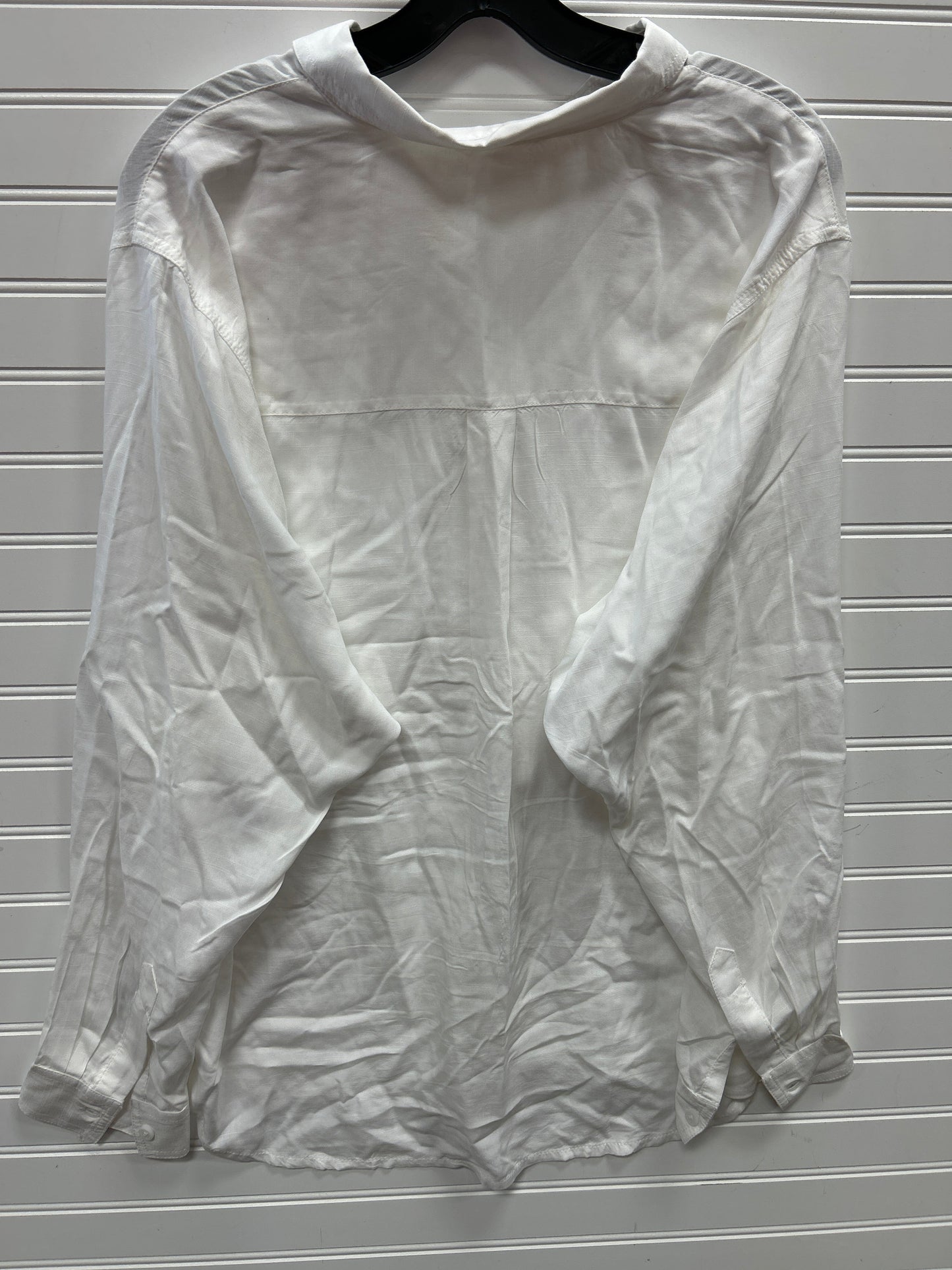 Blouse Ls By Beachlunchlounge In White, Size:L