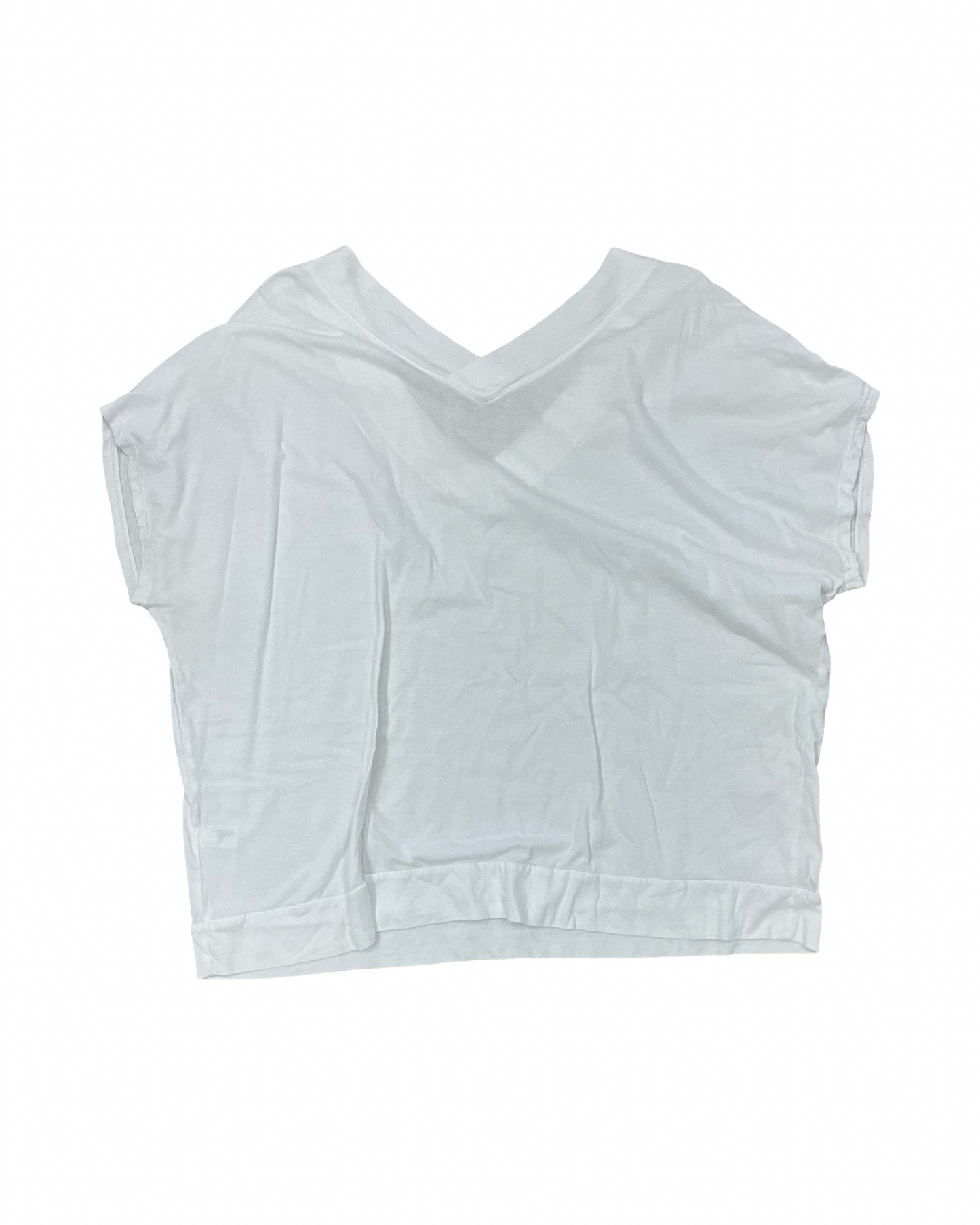 Top 3/4 Sleeve By Lane Bryant In White, Size:3X