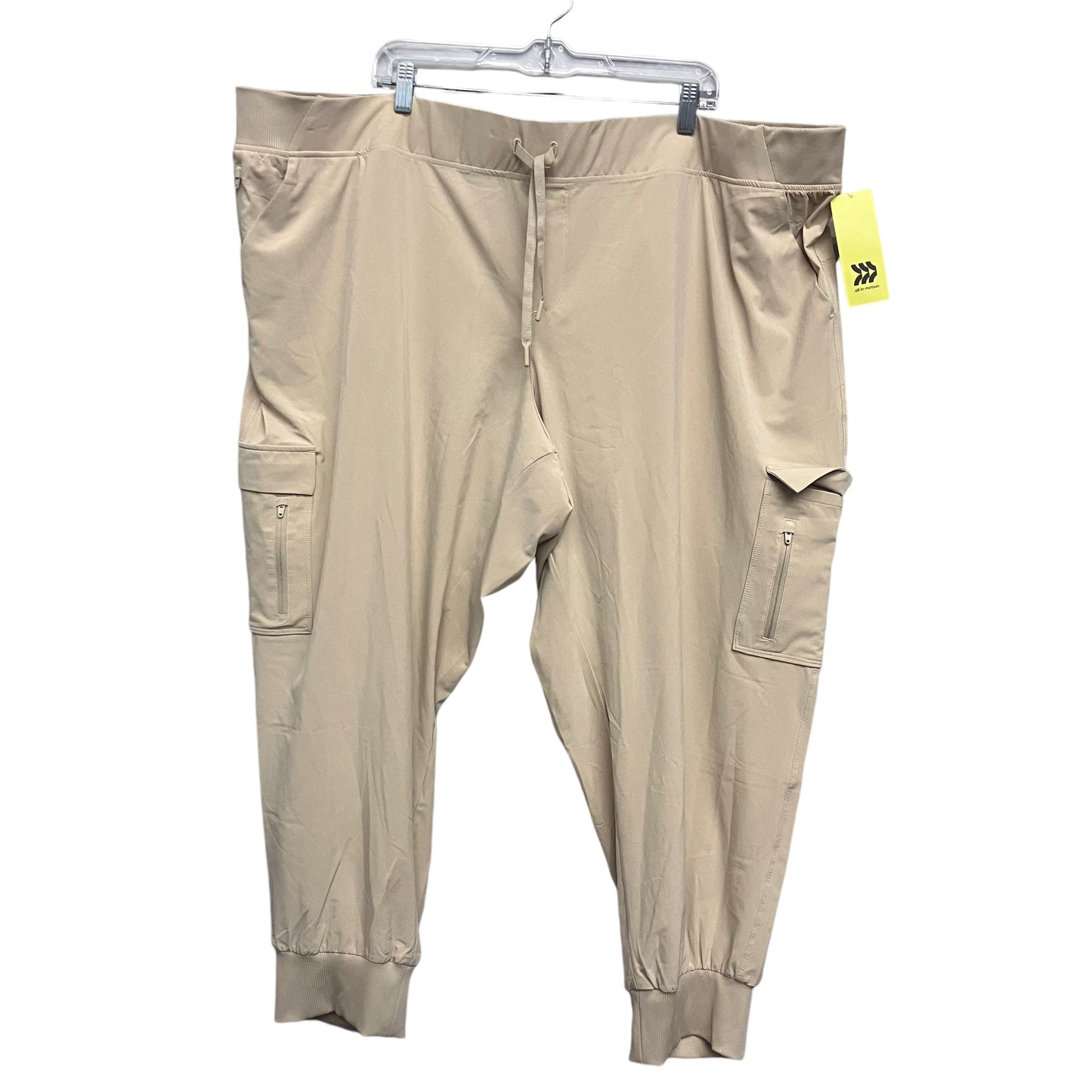 Athletic Pants By All In Motion In Tan, Size:4X