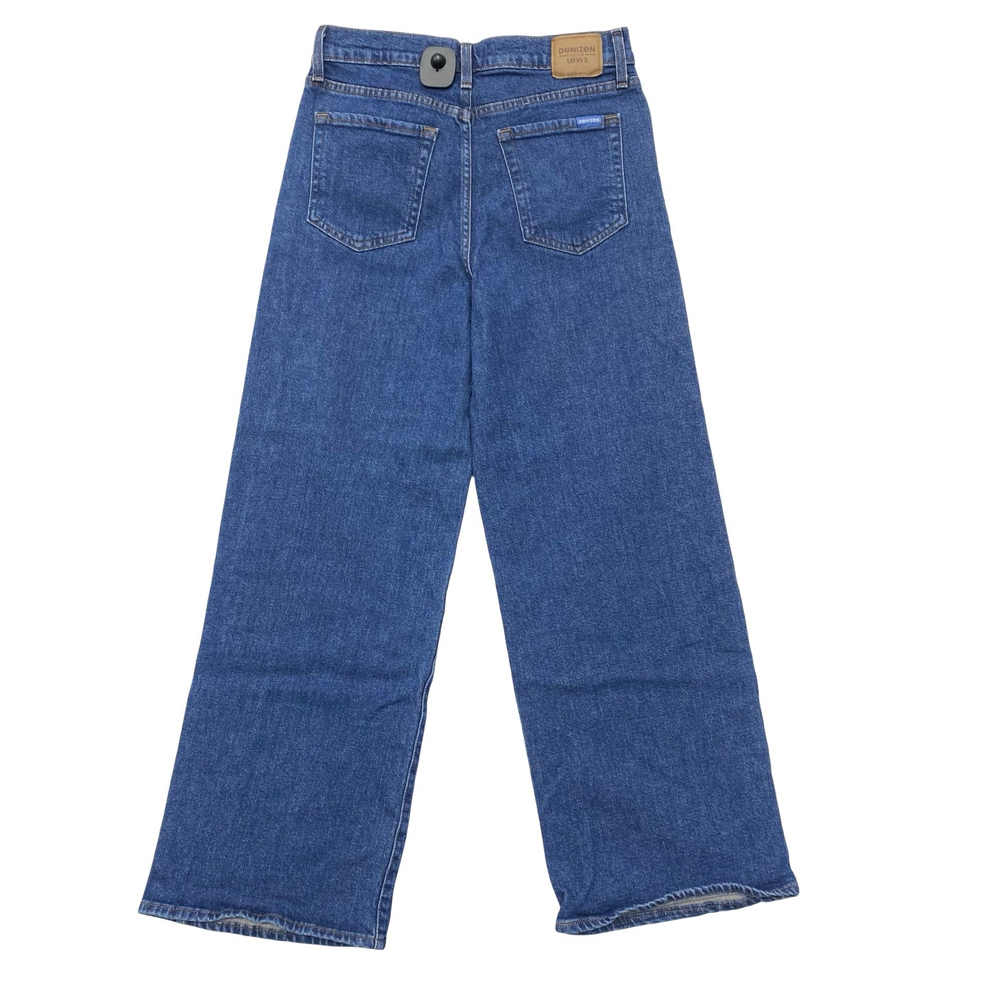 Jeans Wide Leg By Levis In Blue Denim, Size:4