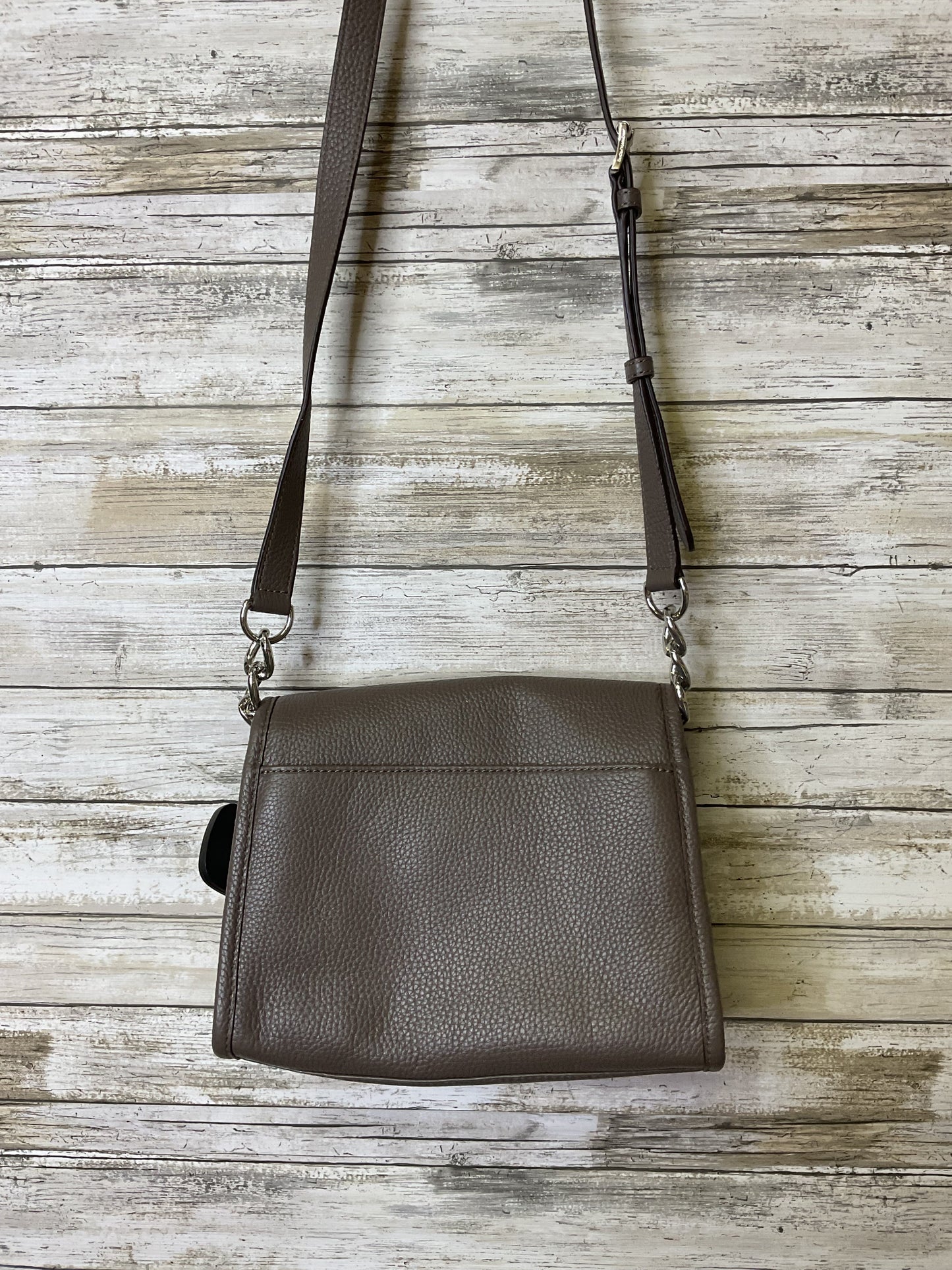 Crossbody Designer By Michael Kors In Taupe, Size:Small