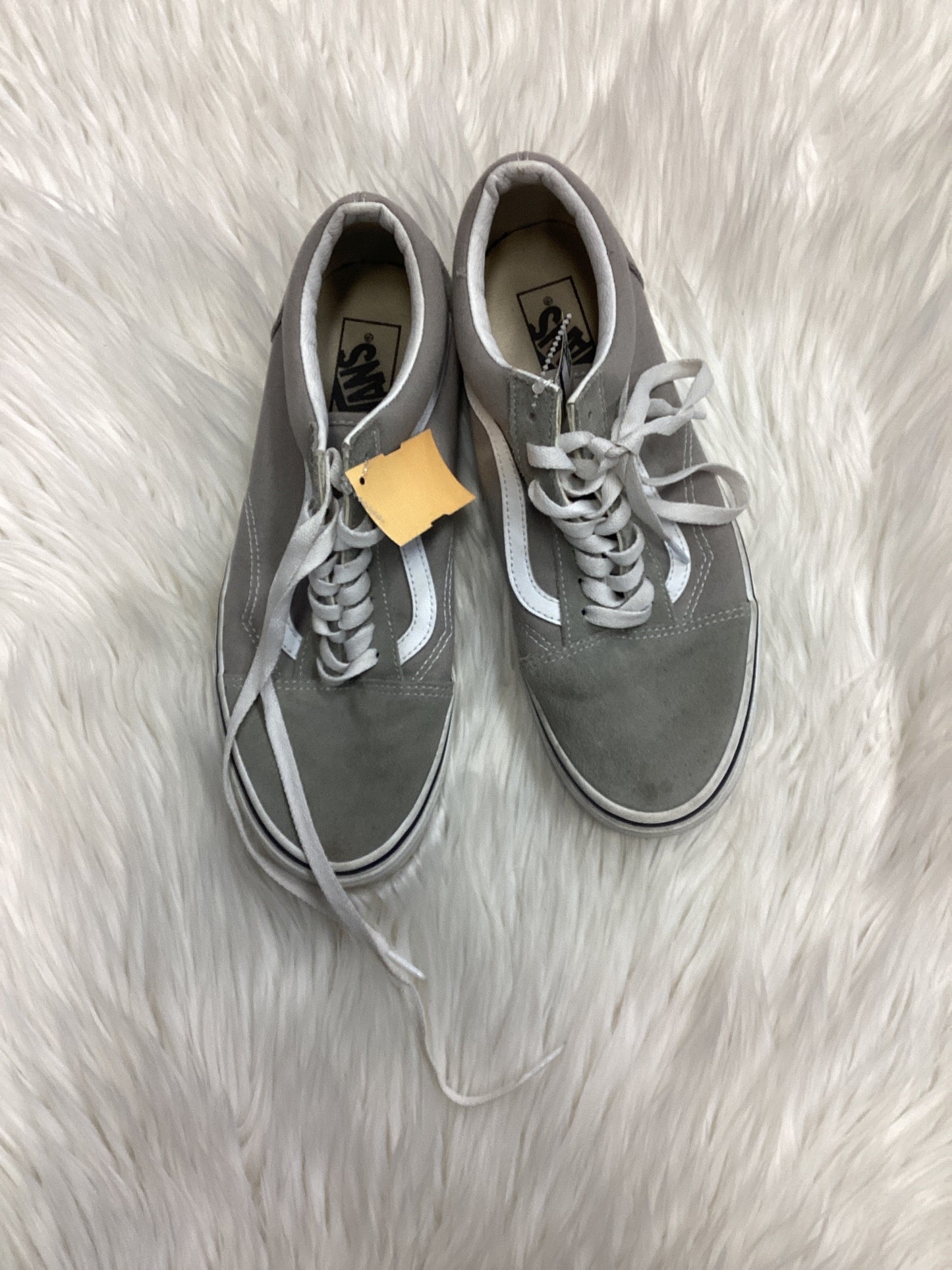 Shoes Flats By Vans In Grey, Size:10