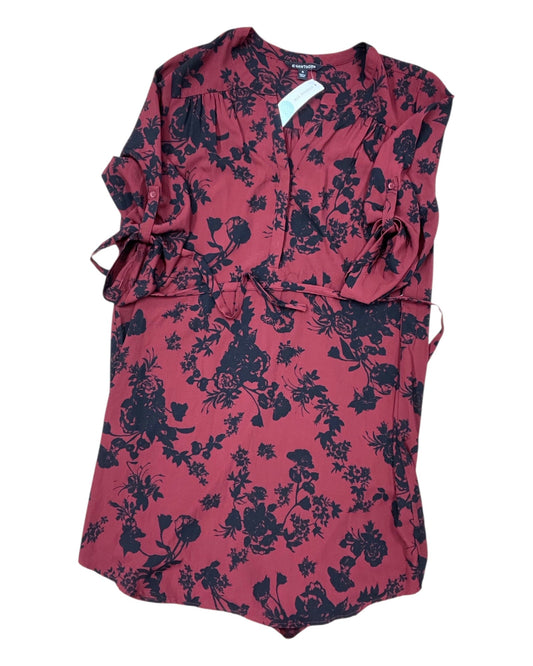 Dress Casual Midi By 41 Hawthorn In Black & Red, Size:Xl