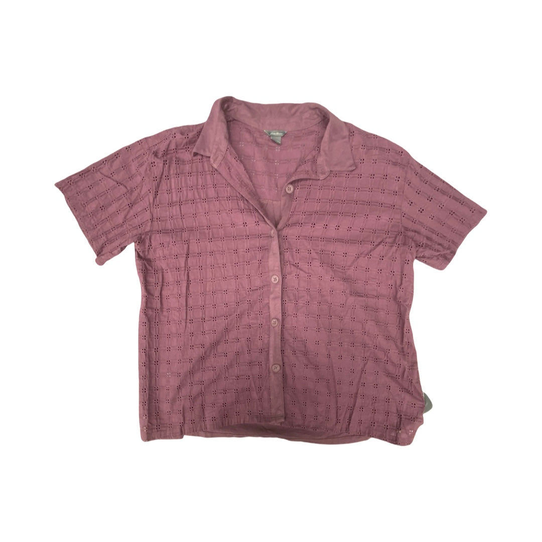 Top Ss By Eddie Bauer In Purple, Size:L