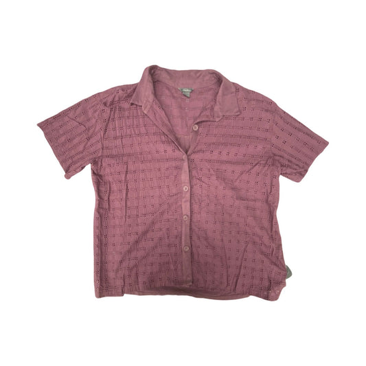 Top Ss By Eddie Bauer In Purple, Size:L