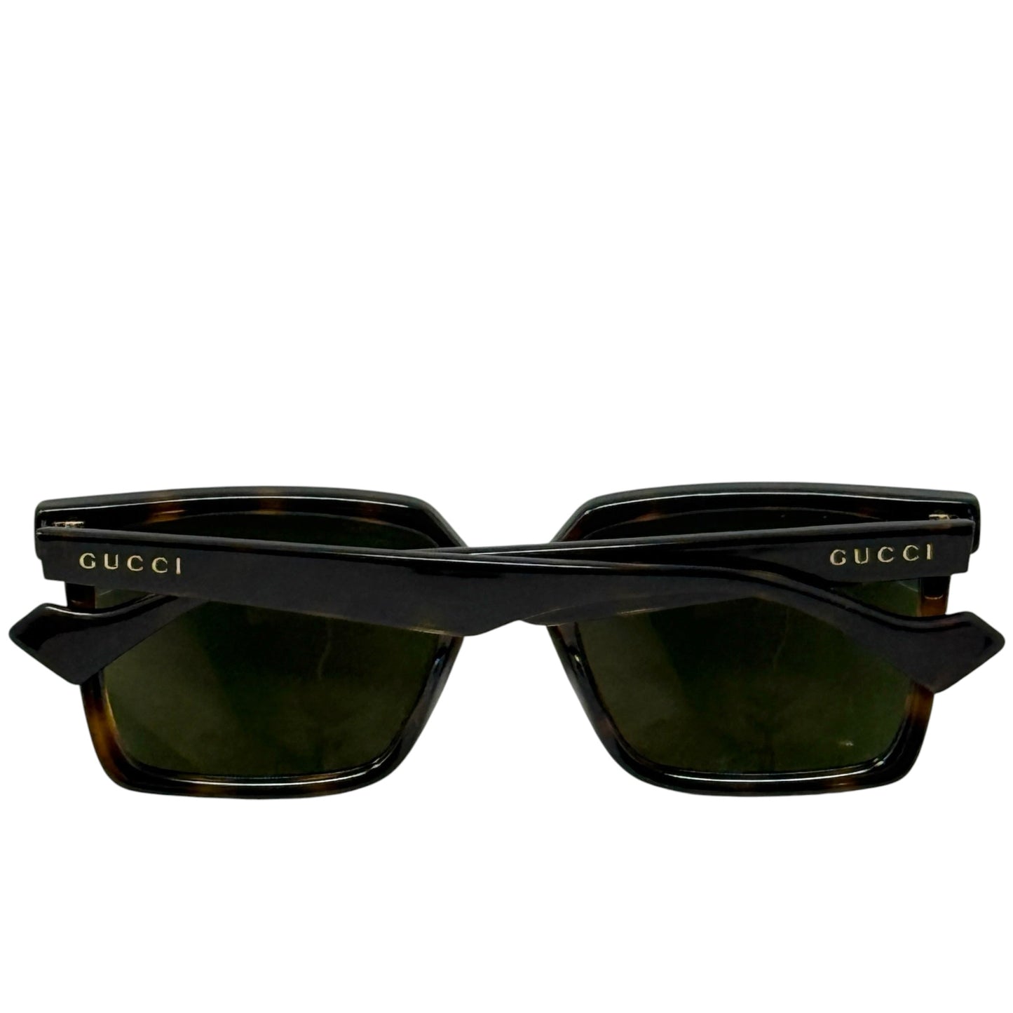 GG1540S-002 Havanna Square Men’s Sunglasses Luxury Designer By Gucci, Size: