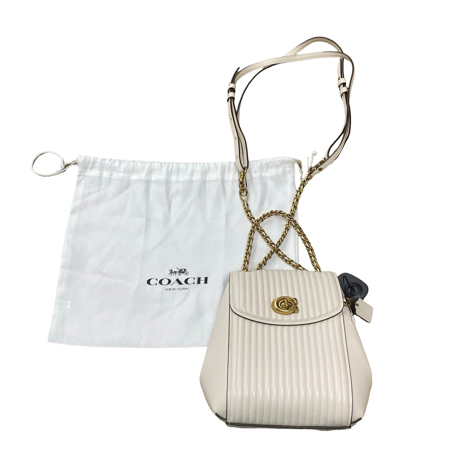 Backpack Designer By Coach In Cream, Size:Small