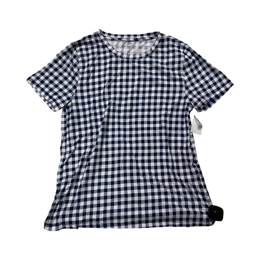Top Ss By J. Crew In Blue & White, Size:M