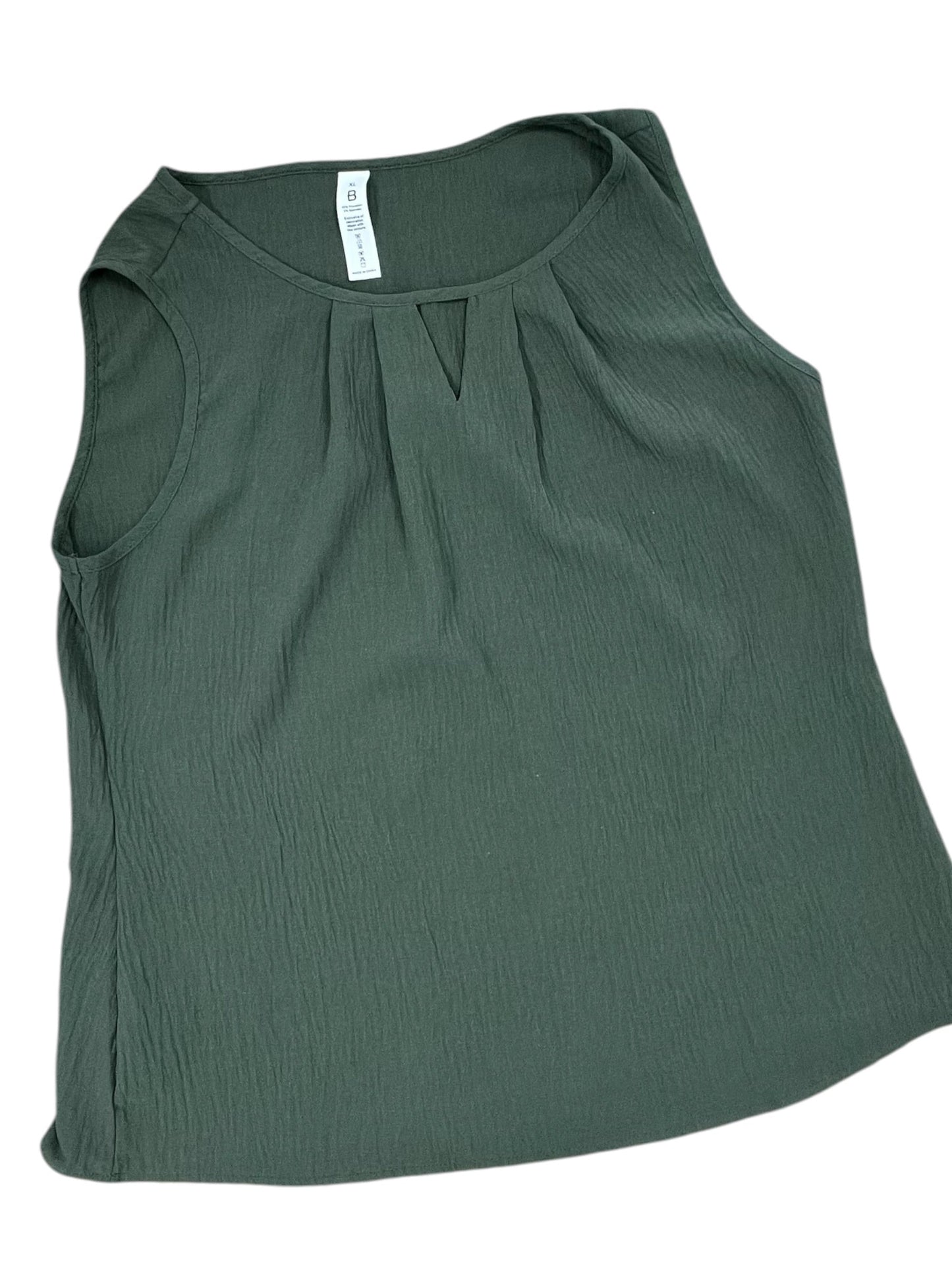 Top Sleeveless By Cmc In Green, Size:Xl