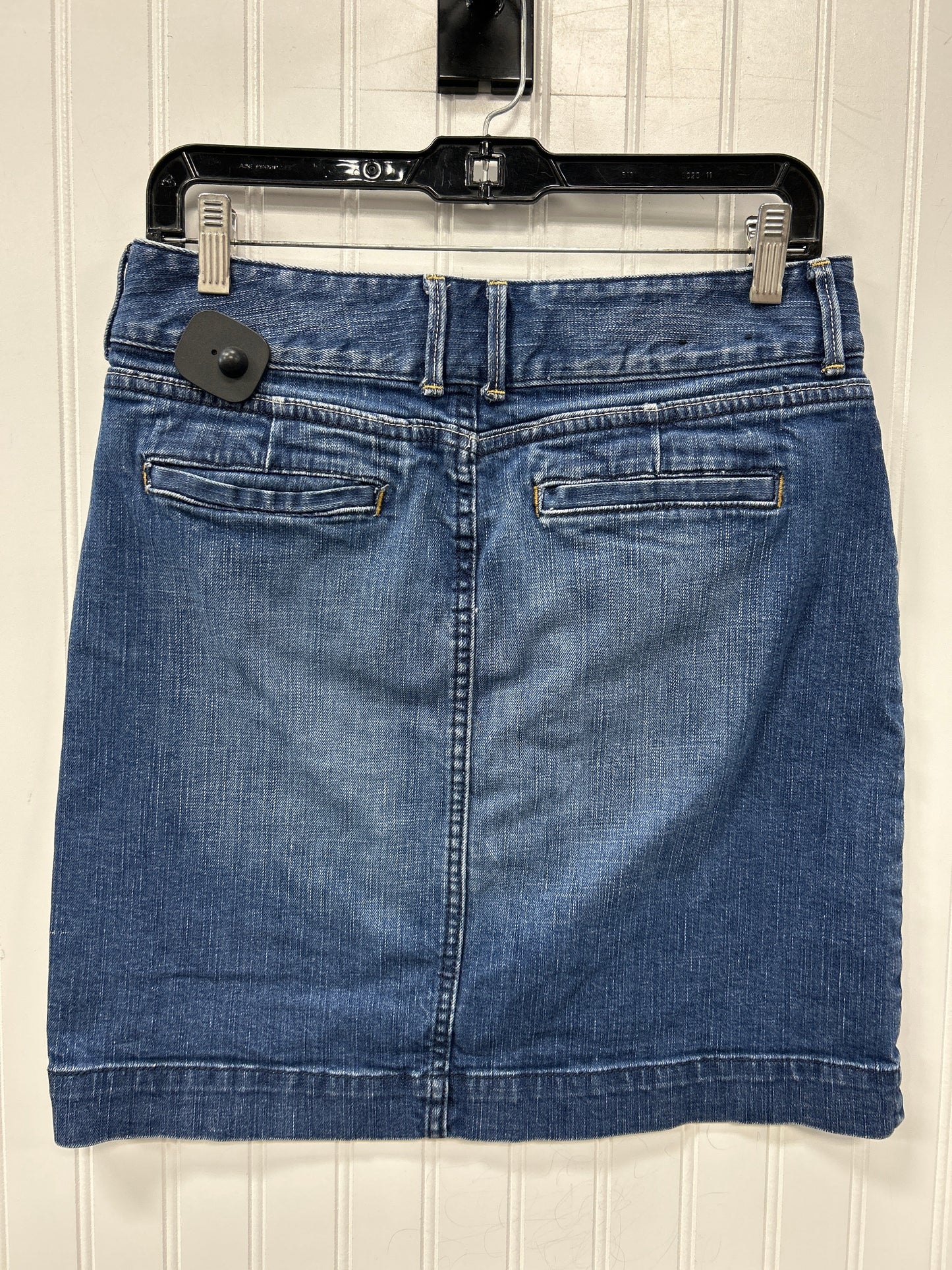 Skirt Midi By Banana Republic In Blue Denim, Size:6