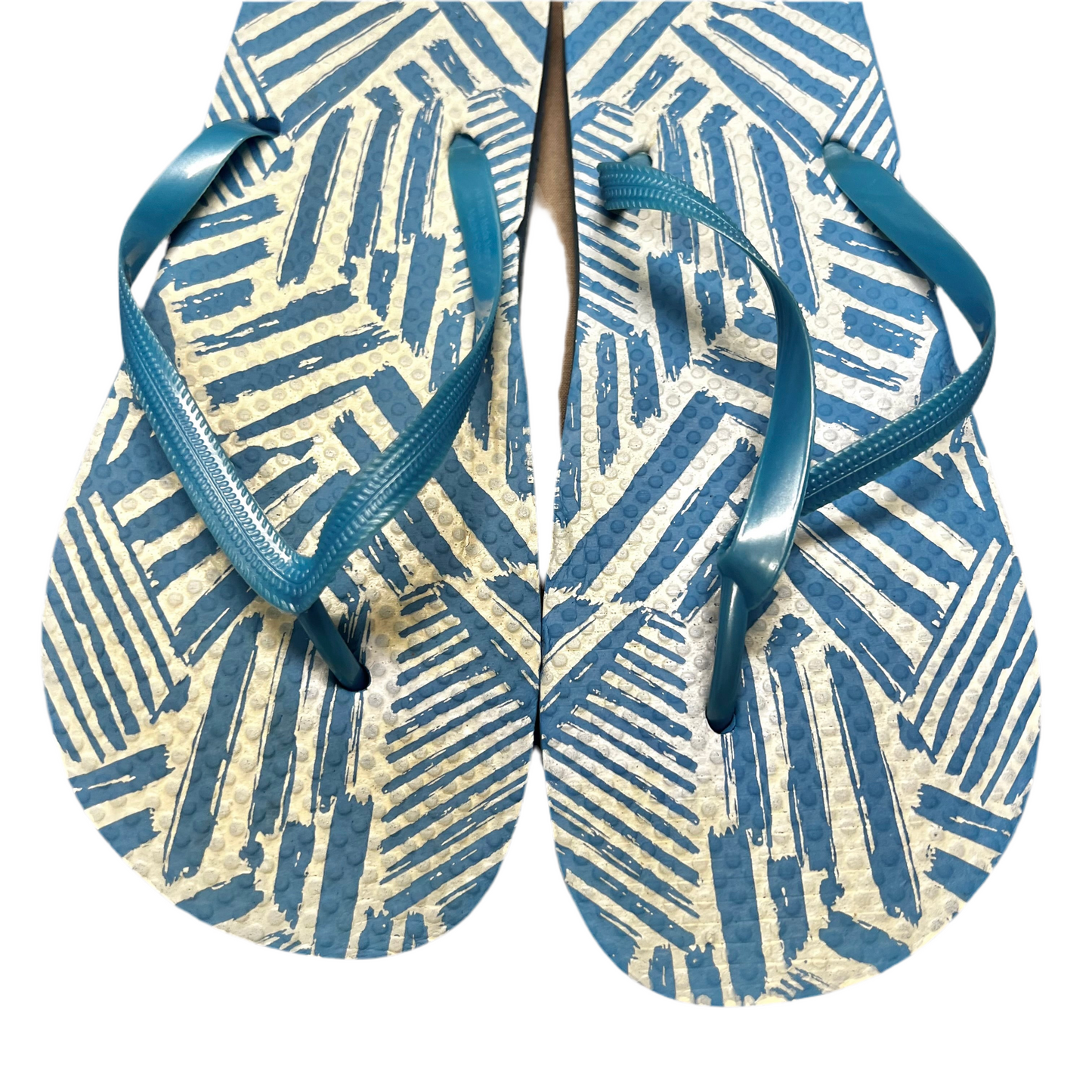 Sandals Flats In Blue, Size: 9