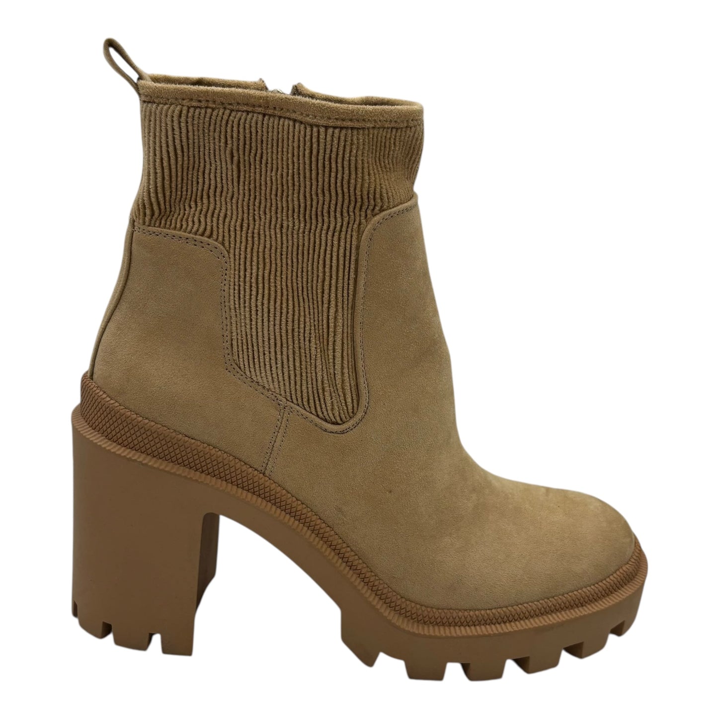 Boots Ankle Heels By Jennifer Lopez In Tan, Size:8